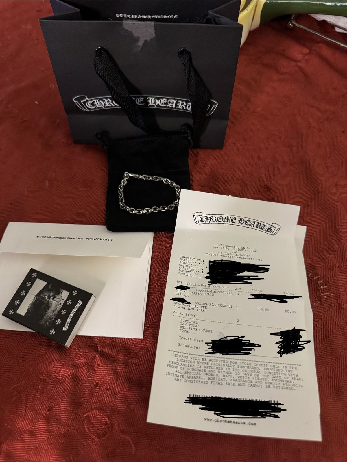 Chrome Hearts Chrome Hears Paper chain 7 inch silver bracelet Size ONE SIZE - 2 Thumbnail