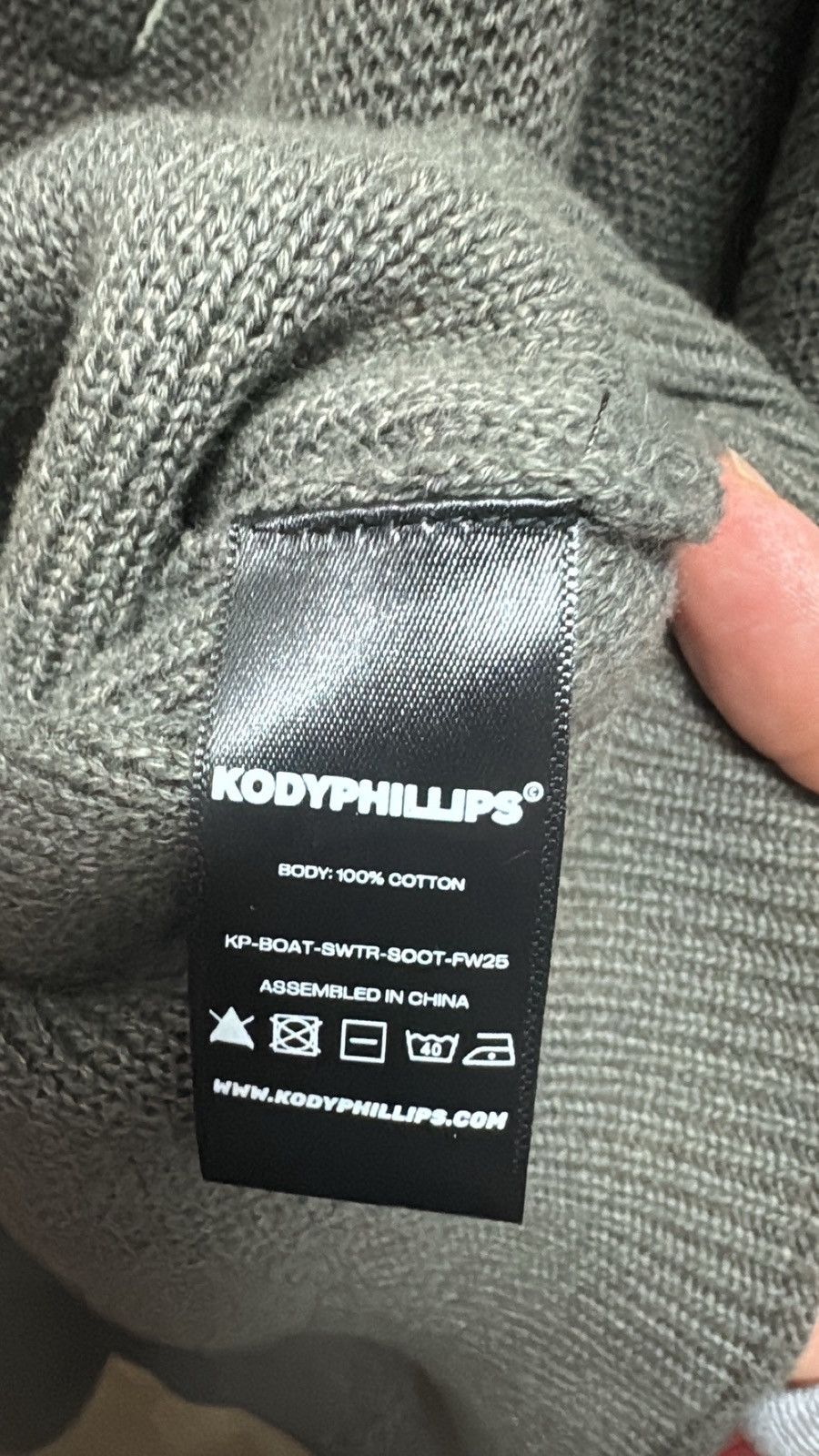 Kody Phillips Kody Phillips soot boatneck sweater Size US L / EU 52-54 / 3 - 4 Thumbnail