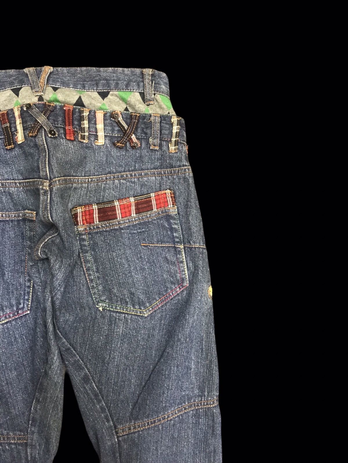 Japanese Brand 💥DOUBLE WAIST💥BS RAW Seditionaries Twisted Leg Denim F84 Size US 30 / EU 46 - 9 Thumbnail