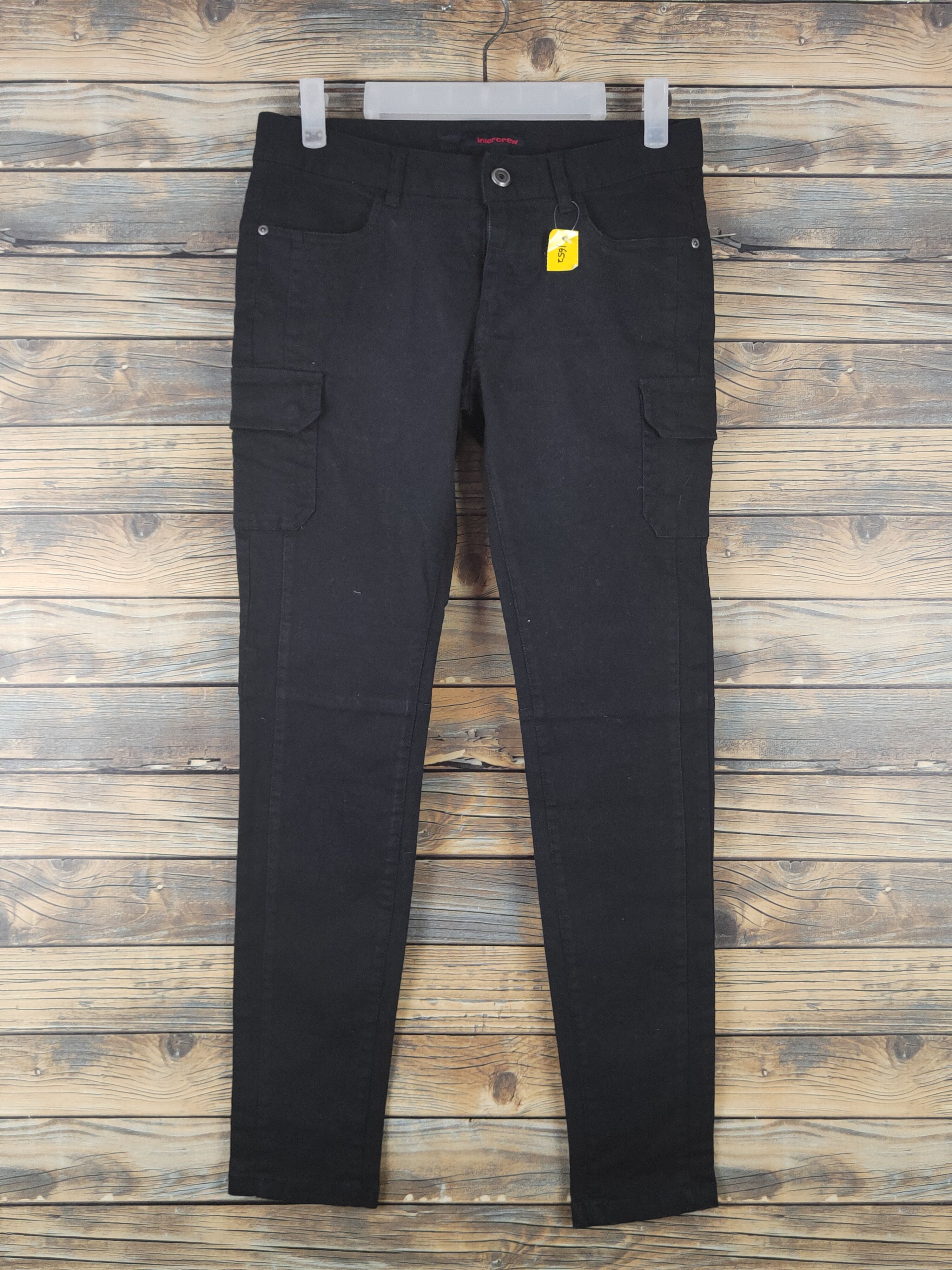 Japanese Brand DL Inter Crew Black Multipocket Tactical Cargo Pants #1652 Size 28" / US 6 / IT 42 - 1 Thumbnail