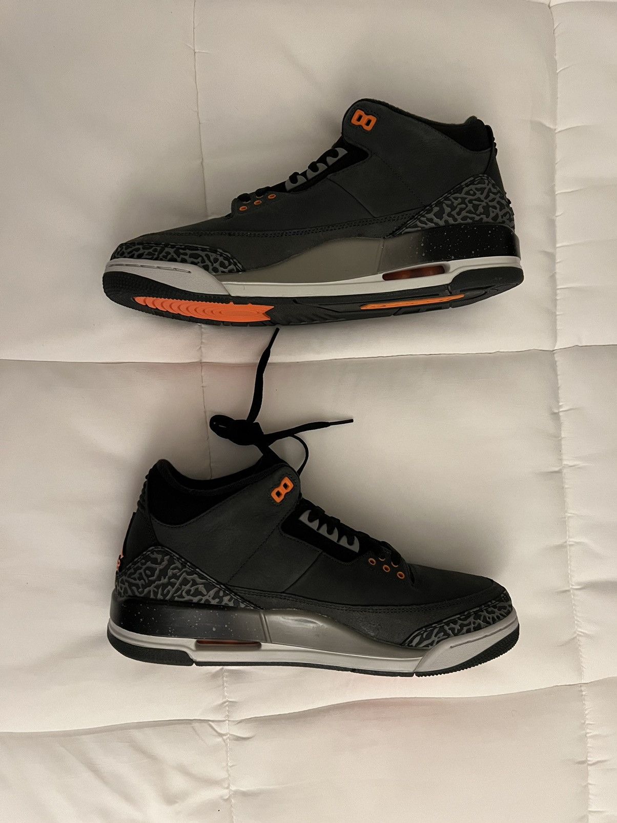 Jordan Brand × Nike Nike Air Jordan Retro 3 AJ3 Fear Pack Grey Orange CT8532-080 Size US 11 / EU 44 - 3 Thumbnail