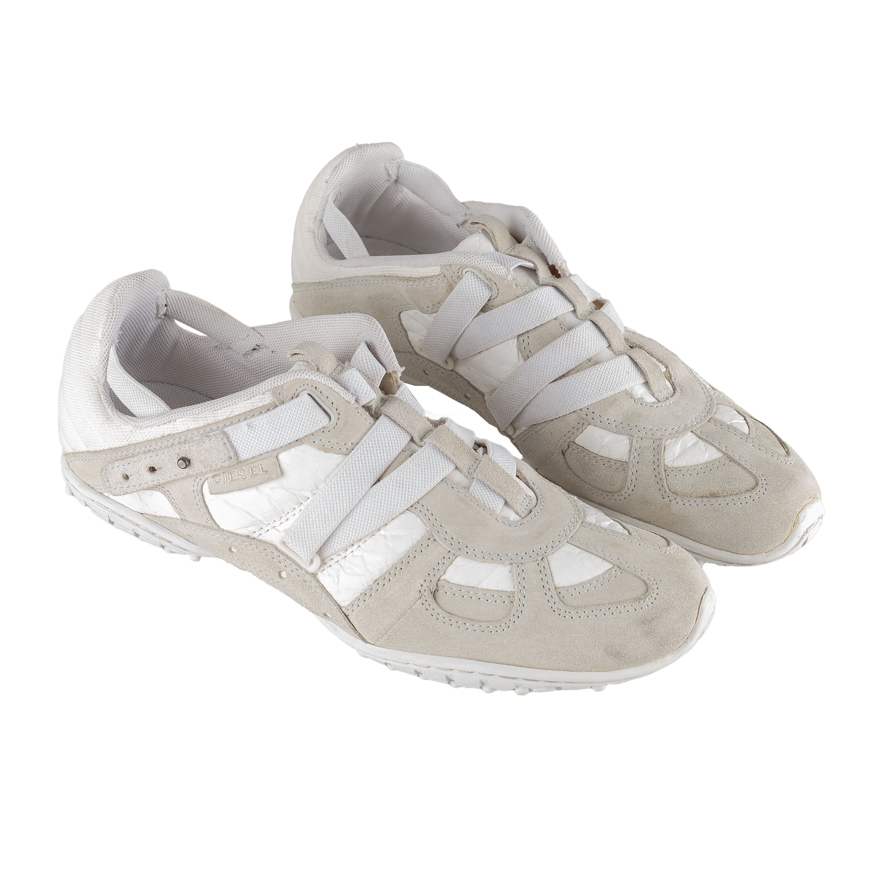 Diesel × Diesel Black Gold Diesel White/Beige Sneakers (43 EU) Size US 10 / EU 43 - 4 Thumbnail