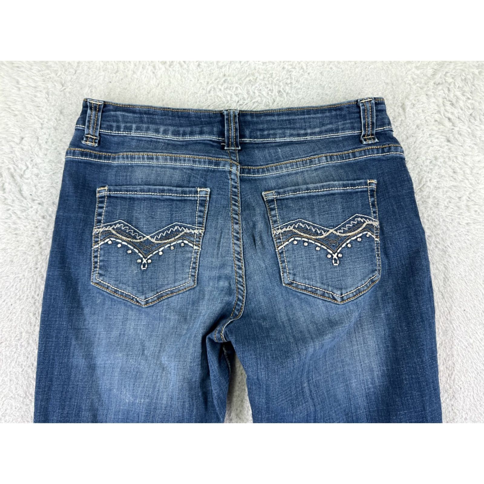Lee Lee Jeans Women's Jeans 10 Blue Denim Bootcut Mid Rise Stretch Size 32" / US 10 / IT 46 - 3 Thumbnail