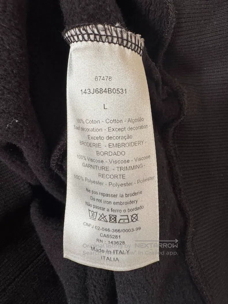 Dior Dior Co-branded logo embroidered logo sweatshirt Size US L / EU 52-54 / 3 - 5 Thumbnail