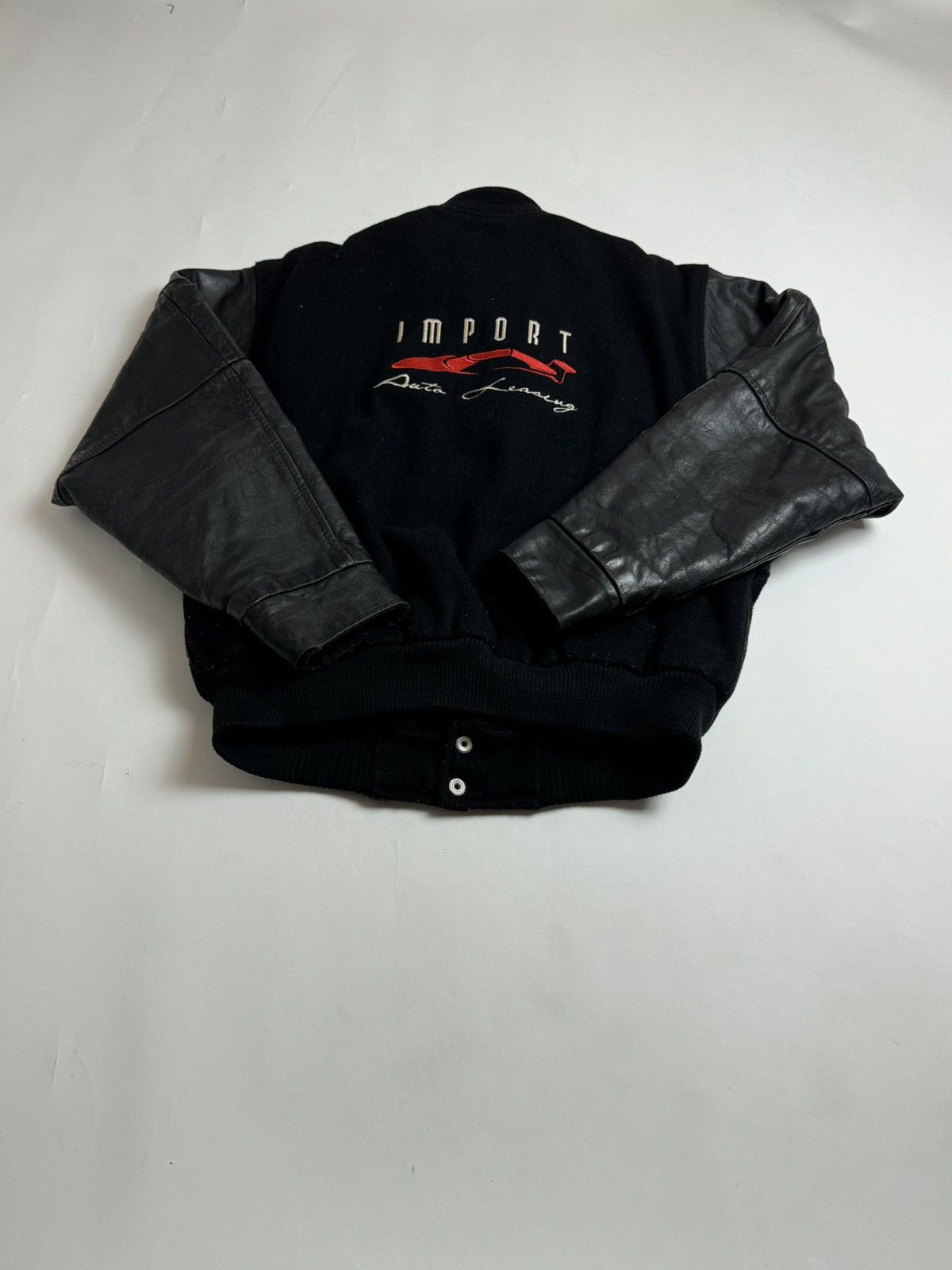 Vintage Black Leather Sleeve Import Jacket Size US S / EU 44-46 / 1 - 2 Thumbnail