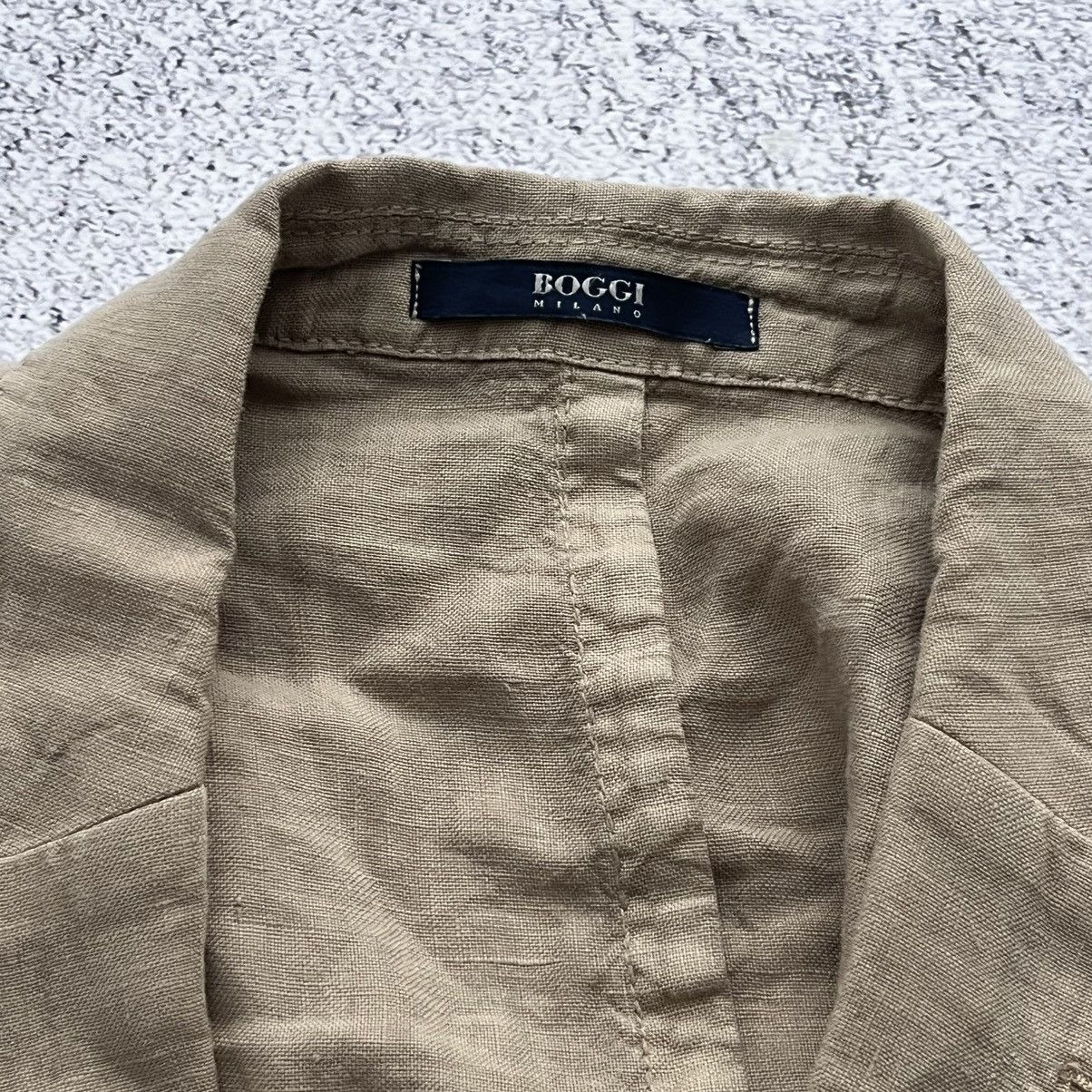 Boggi Boggi Milano casual blazer luxury linen Size 50R - 5 Thumbnail