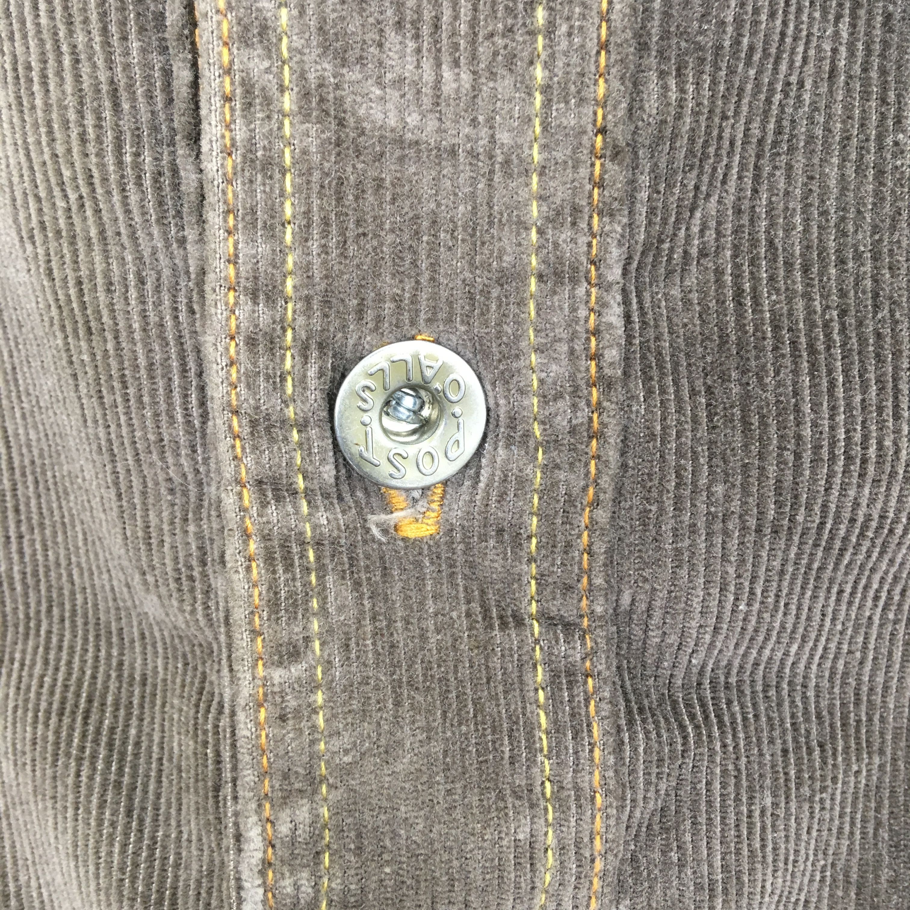 Post Overalls Vintage 90s Post Overall Frenchwork Corduroy Button Jacket Size US M / EU 48-50 / 2 - 6 Thumbnail