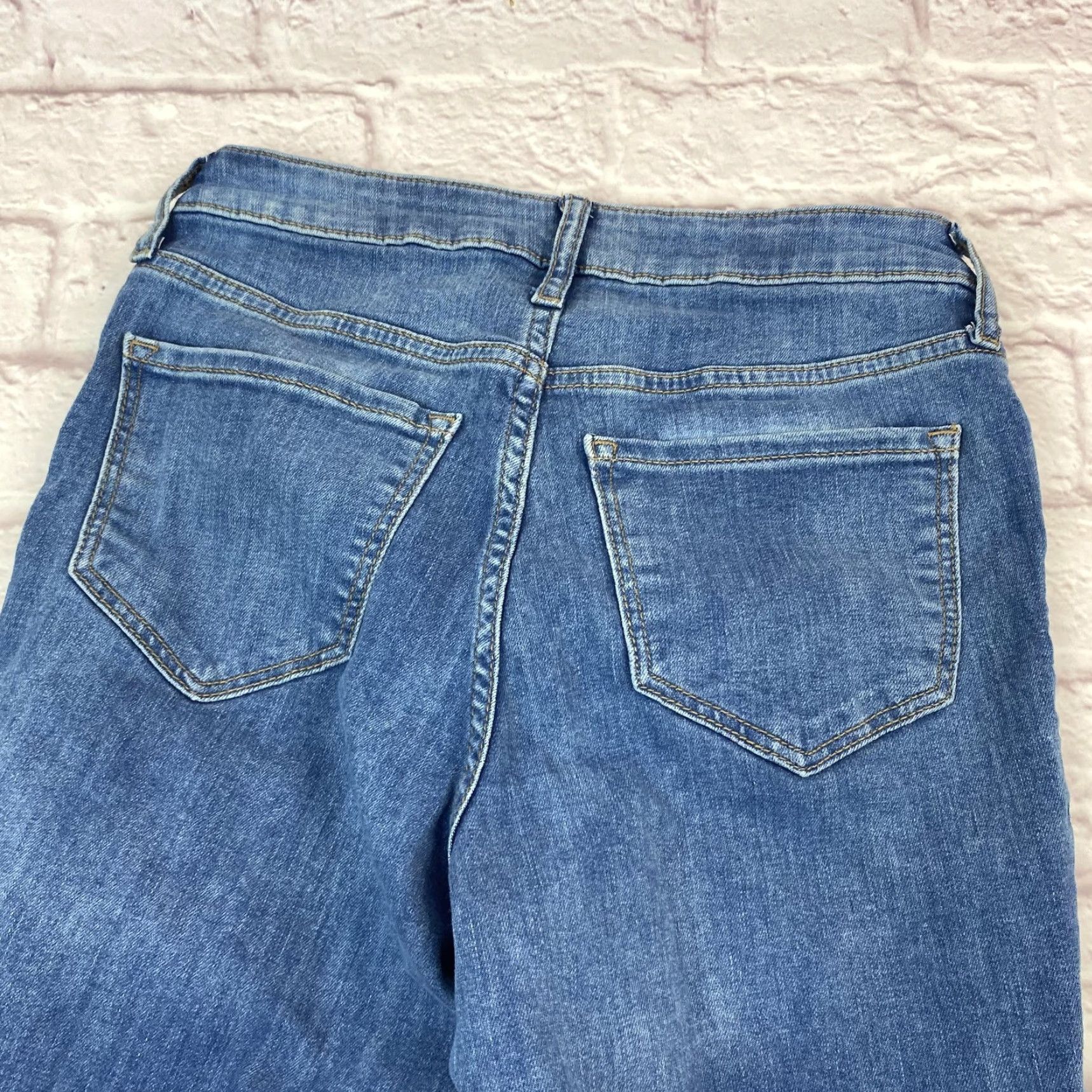 Old Navy Old Navy Jeans 4 Womens Blue High Rise Rockstar Super Skinny Stretch Denim Size 27" / US 4 / IT 40 - 5 Thumbnail