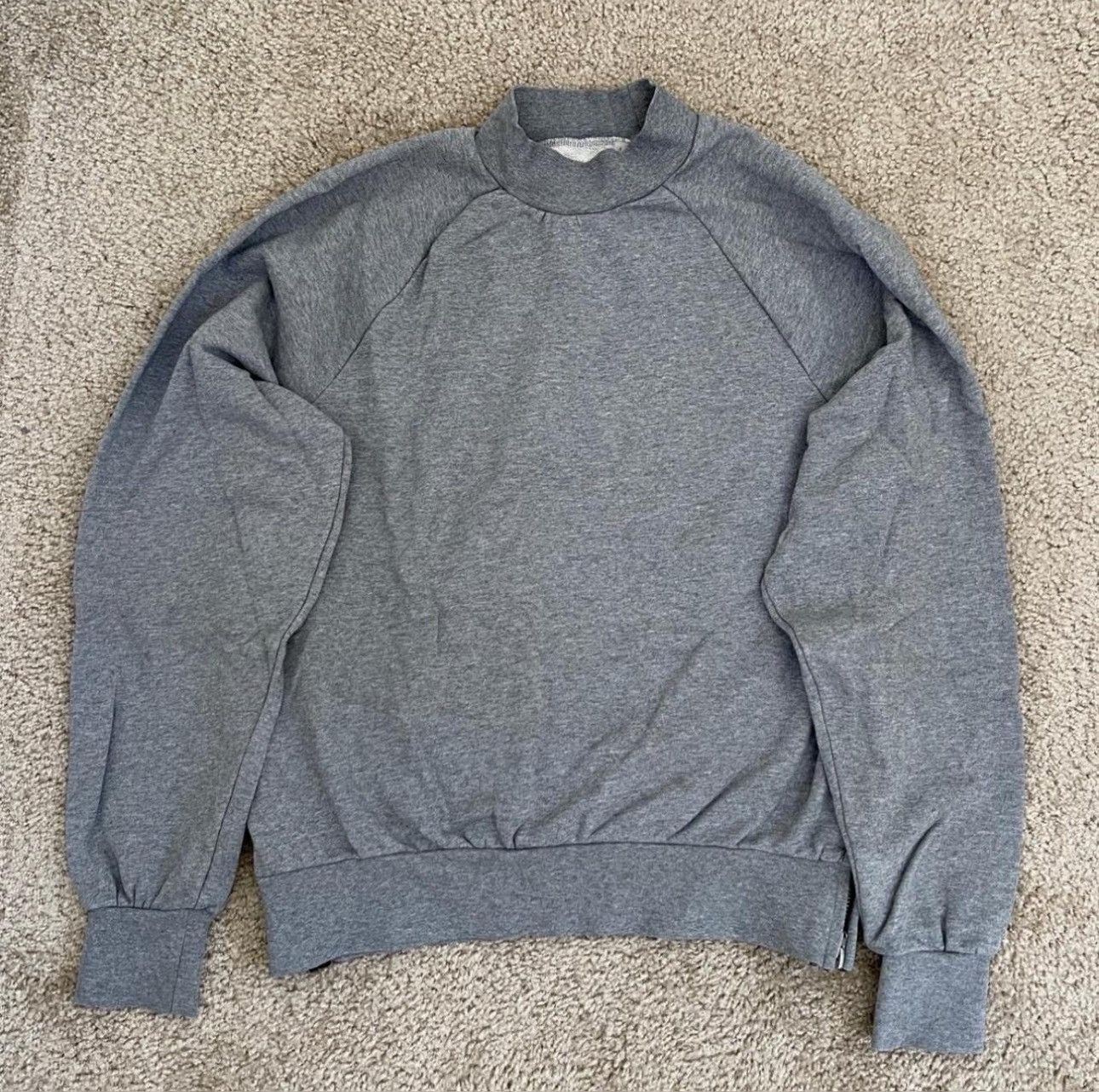 fear of god essentials mock neck sweatshirt