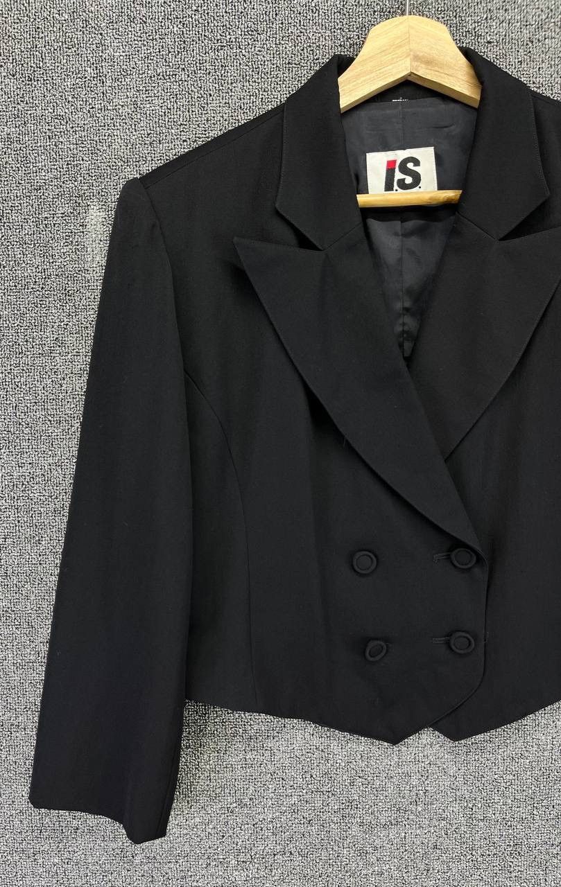 Issey Miyake Vintage 80s Issey Miyake Black Wool Coat Cardigan Jacket Size M / US 6-8 / IT 42-44 - 3 Thumbnail