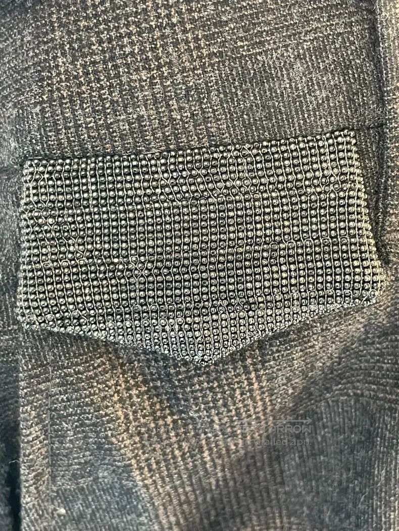 Brunello Cucinelli Brunello Cucinelli Black Grey Beaded New Wool Long Trouser Size 25" / US 0 / IT 36 - 6 Thumbnail