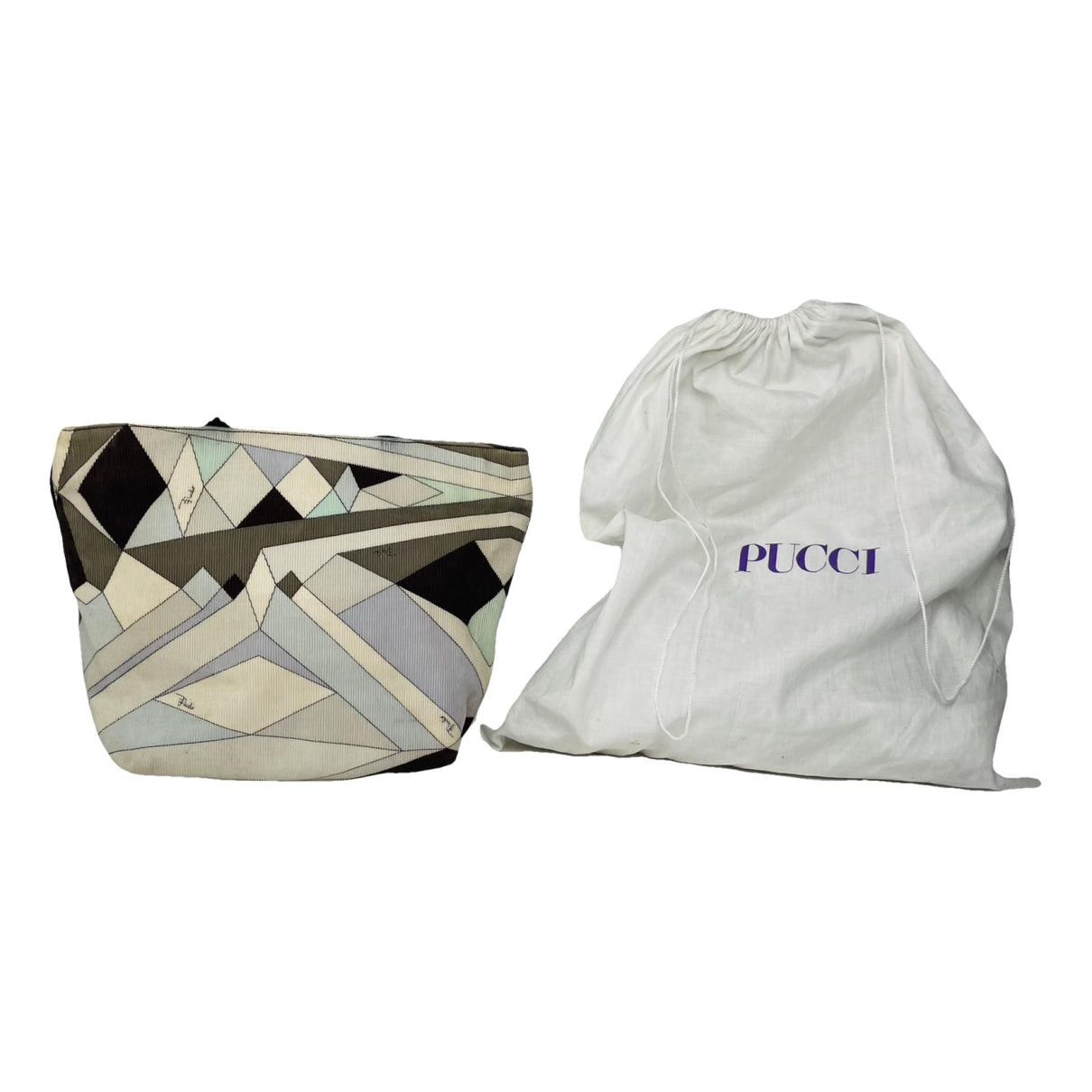 Emilio Pucci Brown Cotton Handbag Size ONE SIZE - 1 Thumbnail