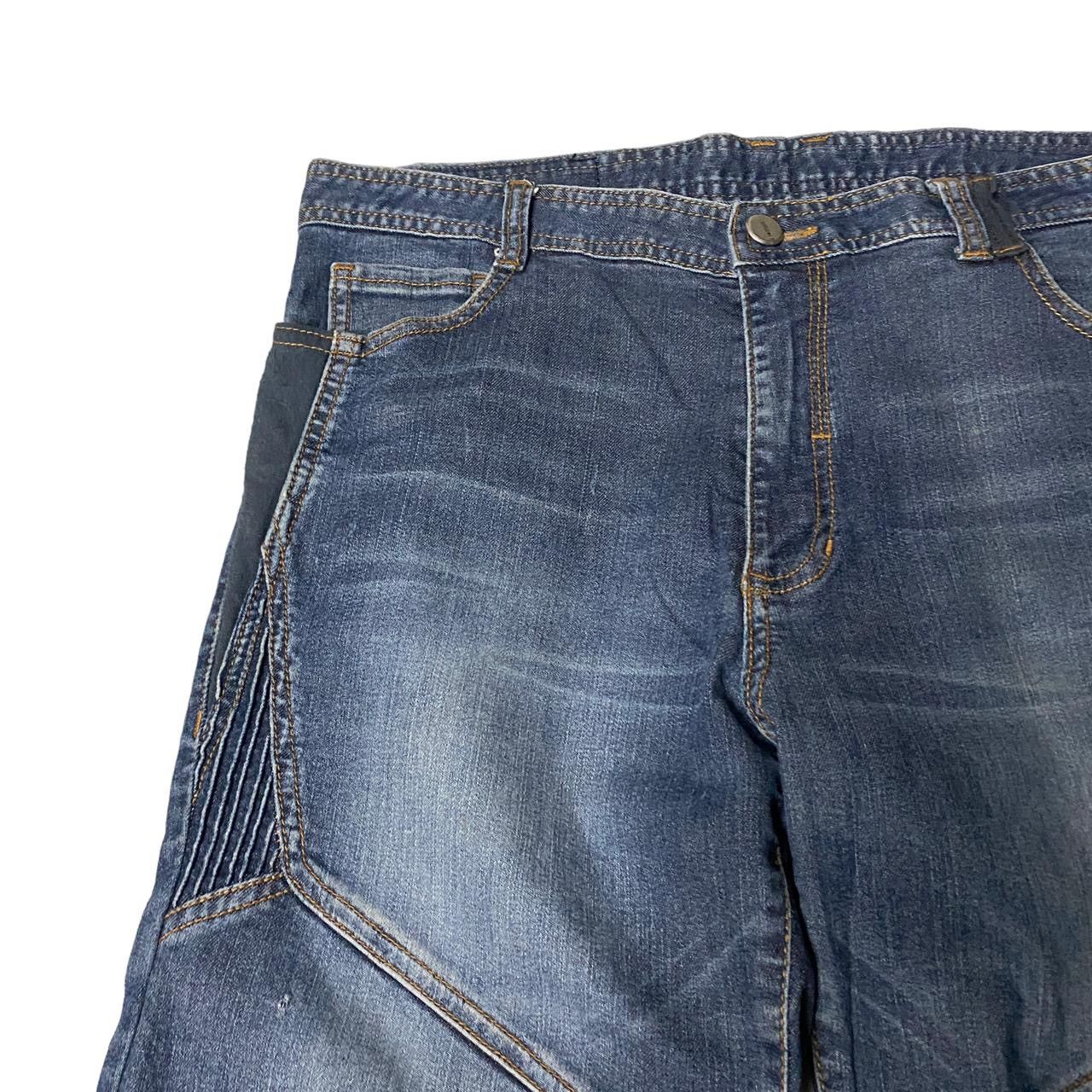 If Six Was Nine K2 Japanese Flared Embroided Straight Cut Jeans Size US 32 / EU 48 - 10 Thumbnail