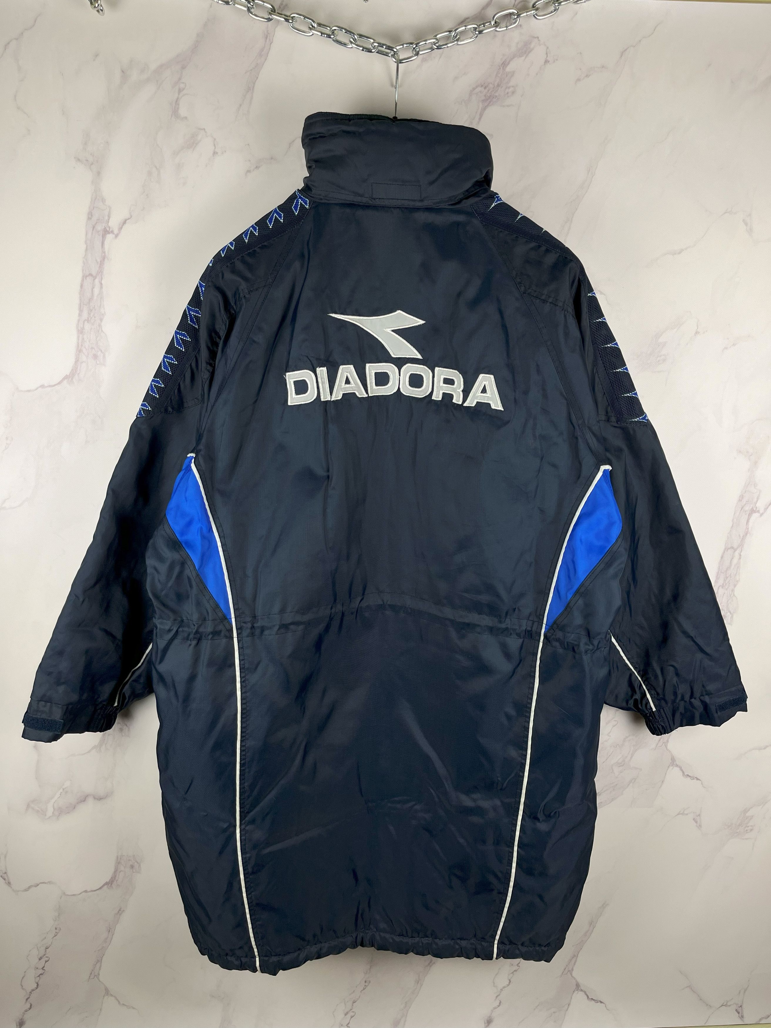 Diadora Vintage Diadora Italy FIGC Long Jacket Big Logo Size M Size US M / EU 48-50 / 2 - 3 Thumbnail