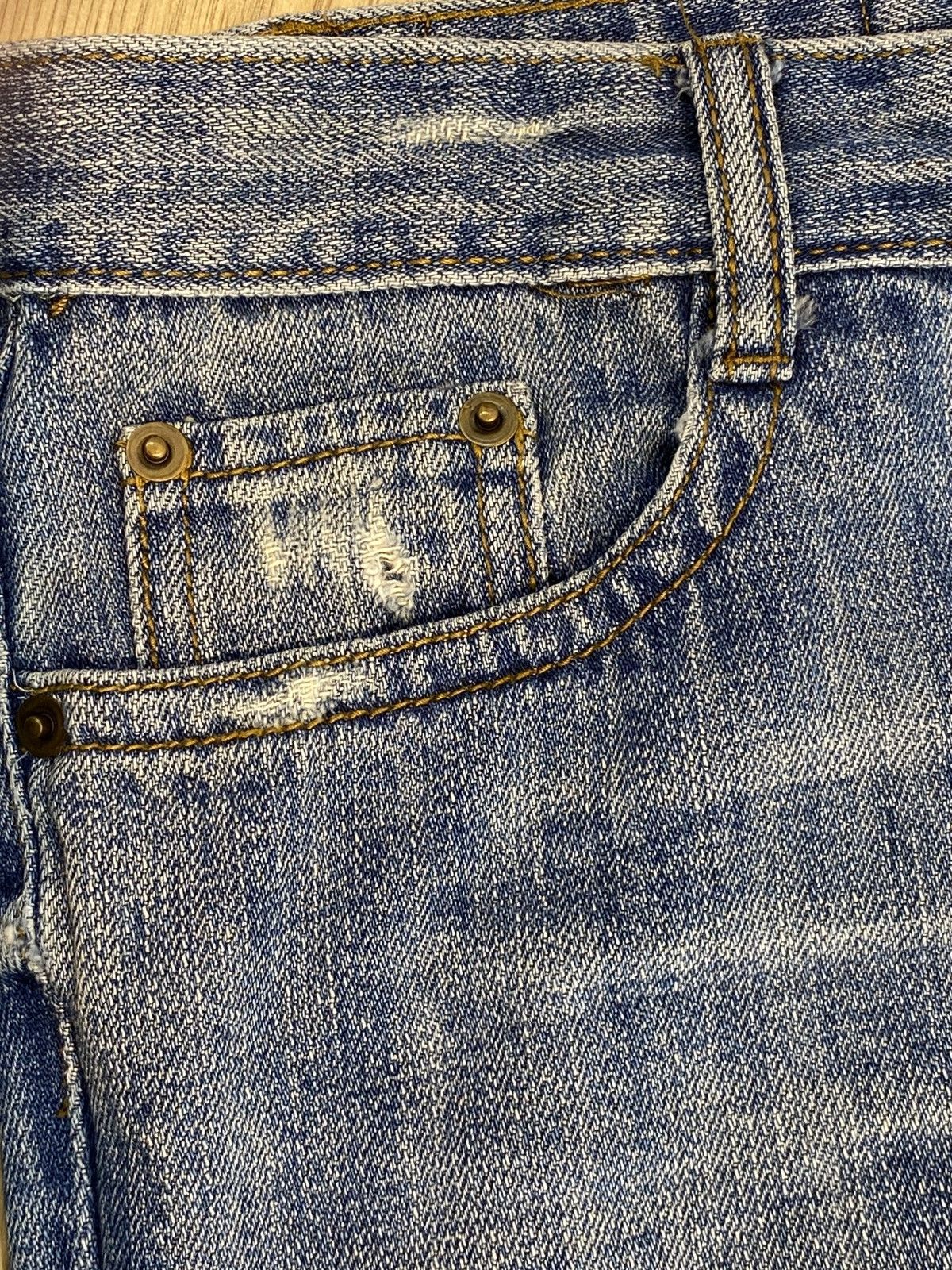 Japanese Brand Vintage Japanese Brand Hairy Leg Distress Denim Size US 32 / EU 48 - 11 Thumbnail