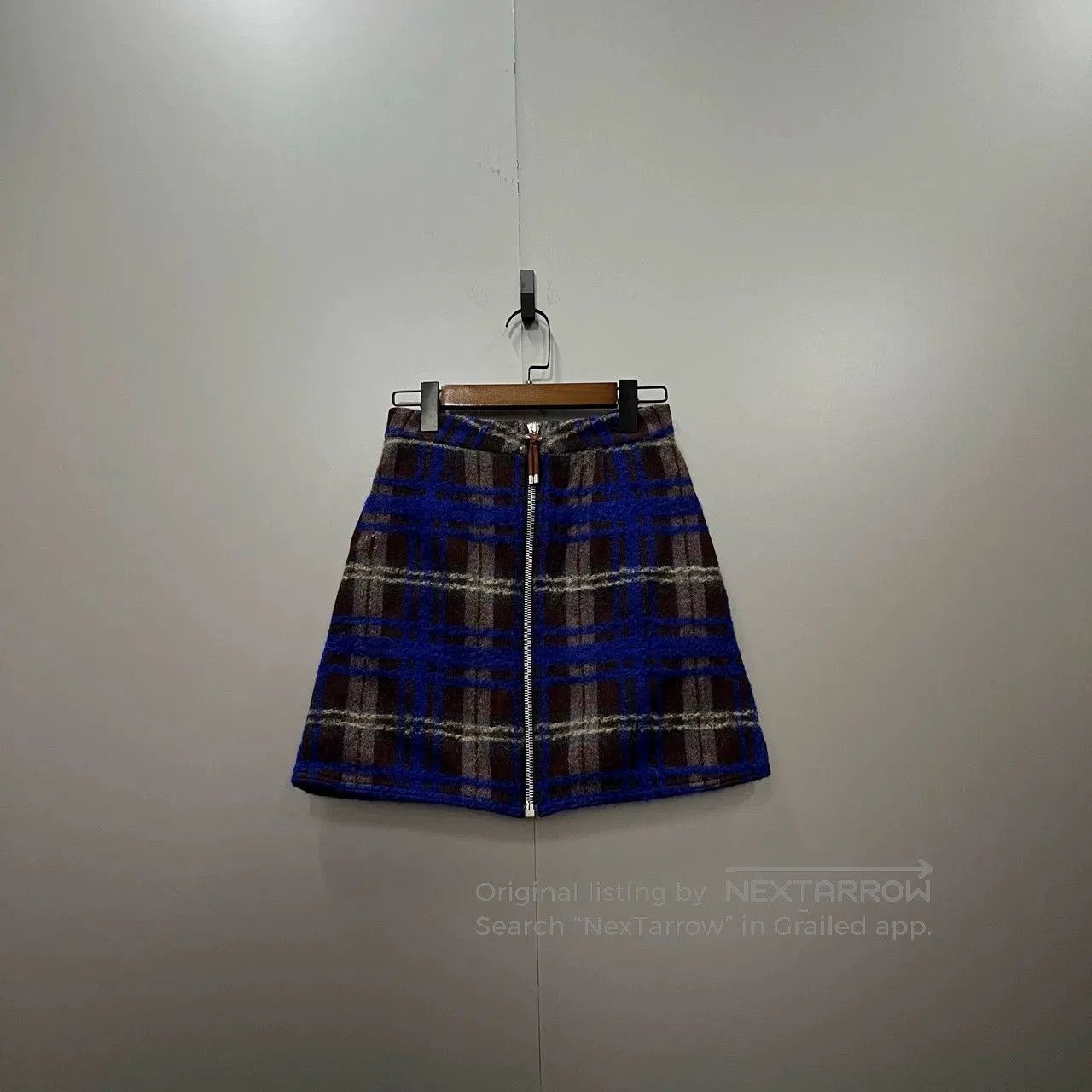 Acne Studios Acne Studios Plaid Wool Skirt. Size 33" - 1 Thumbnail