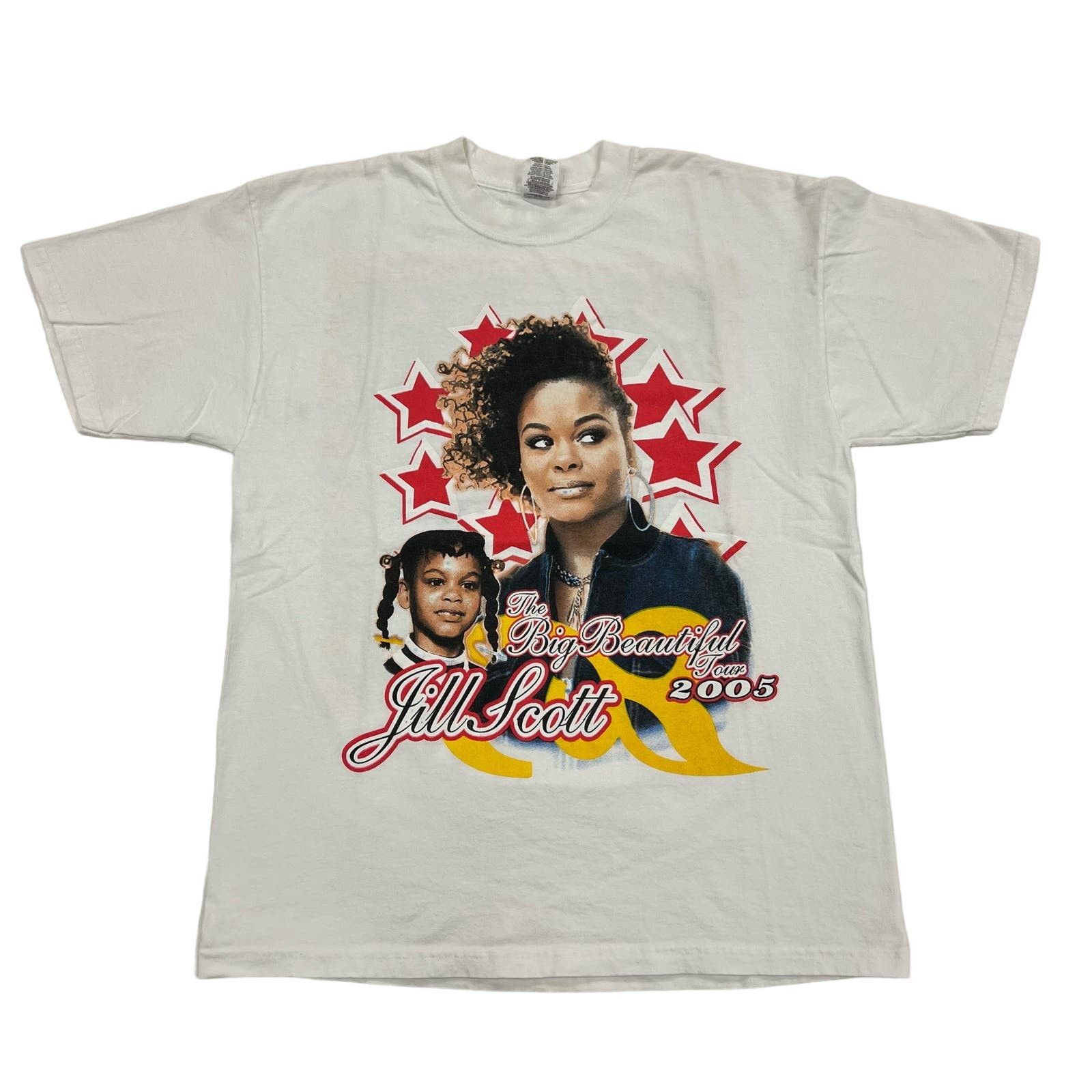 image of Vintage Jill Scott Tee Shirt Big Beautiful Tour 2005 (Xl) in White, Men's