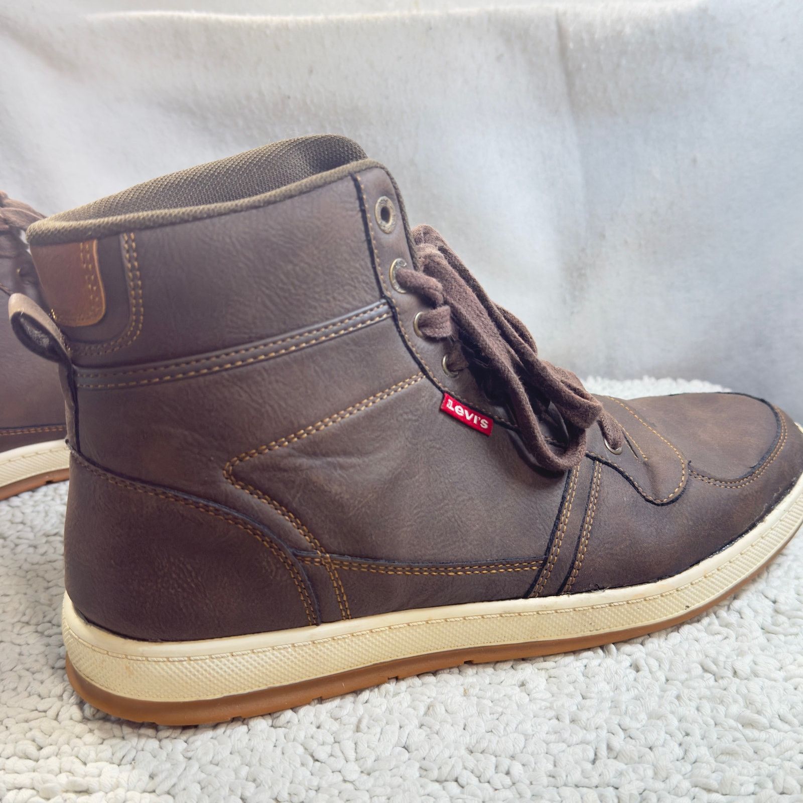 Levi's Levis Mens High-Top Sneakers Brown Size 11 Casual Streetwear Size US 11 / EU 44 - 11 Thumbnail