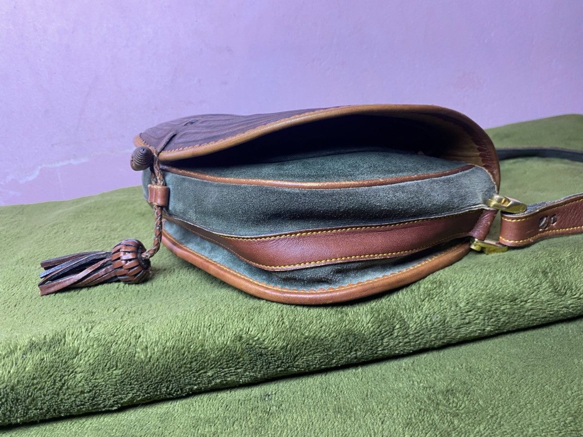 Loewe LOEWE Caza cordoban green suede and brown leather Size ONE SIZE - 14 Thumbnail