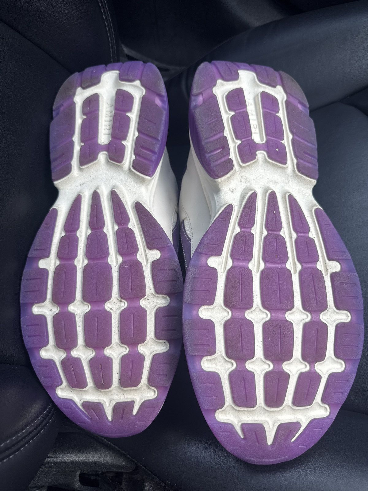 Amiri Amiri Bone Runner White/Purple Sneakers Size US 15 / EU 48 - 5 Thumbnail