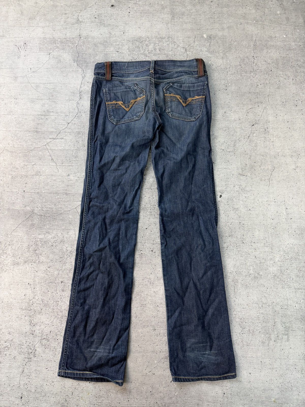 Diesel Crazy Faded Diesel western Jeans Size US 27 - 2 Thumbnail