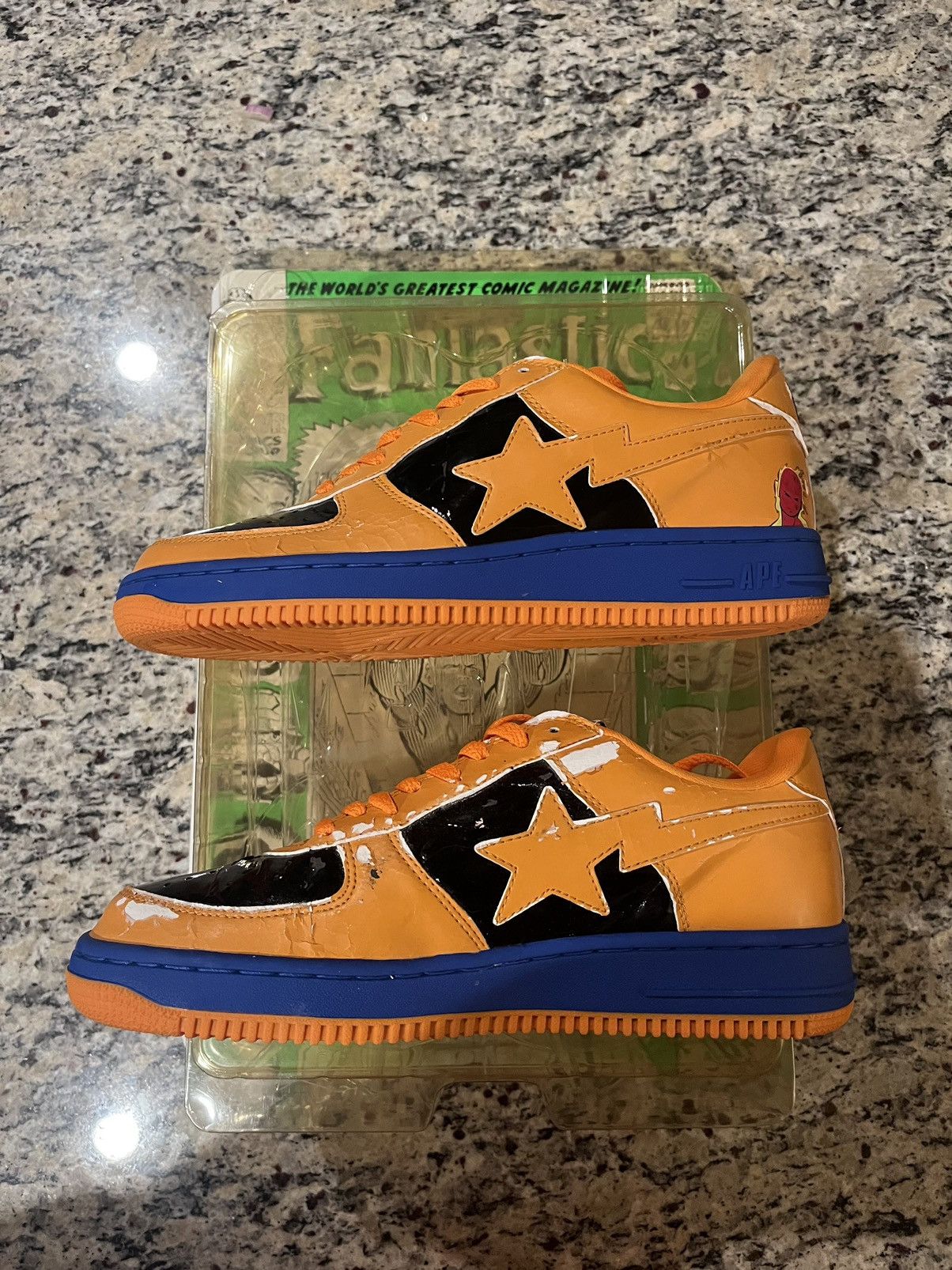 Bape × Marvel Comics Bape x Marvel Human Torch Bapesta Size US 10.5 / EU 43-44 - 4 Thumbnail