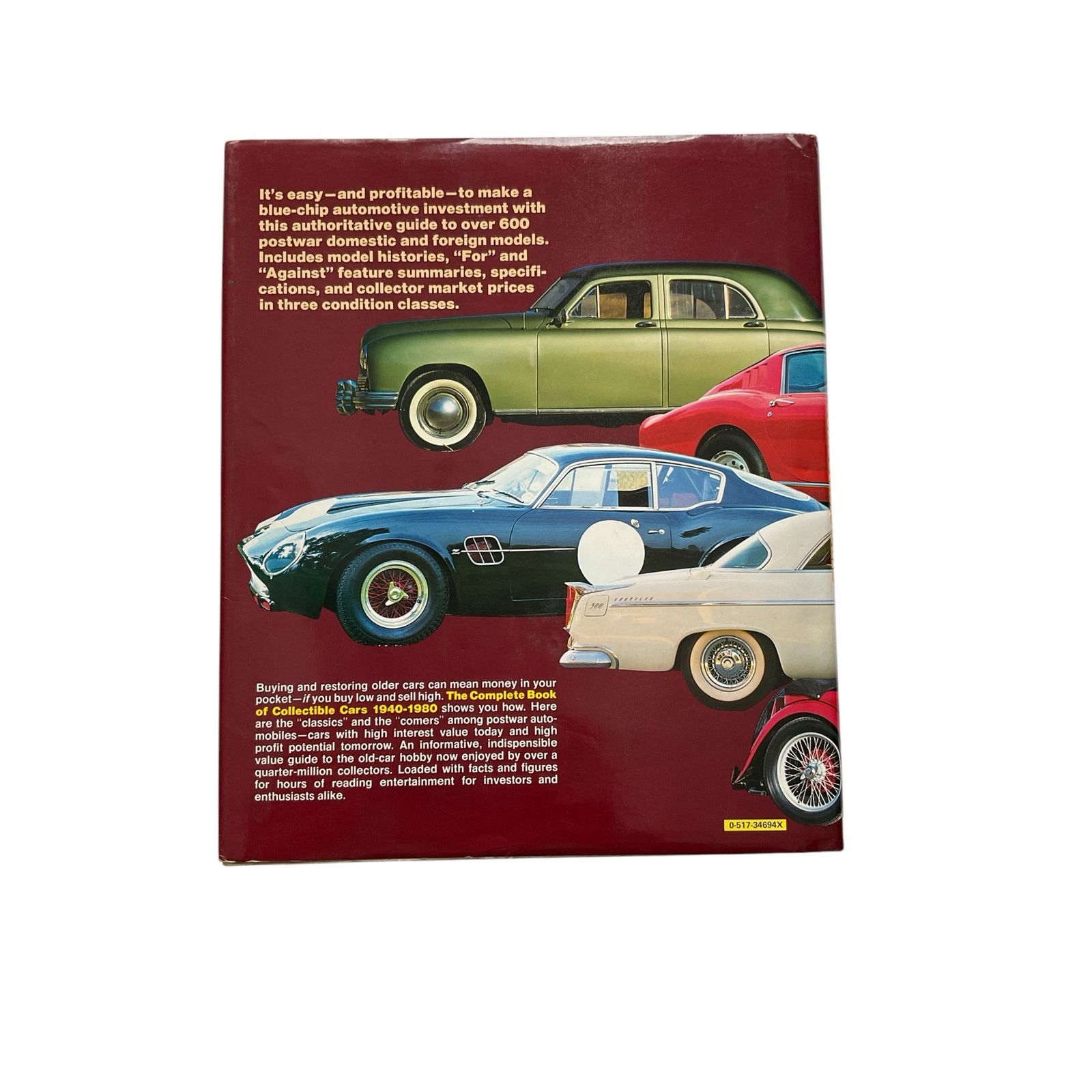 Other Complete Book Collectible Cars 1940-80 ConsumerGuide Editors Size ONE SIZE - 4 Thumbnail