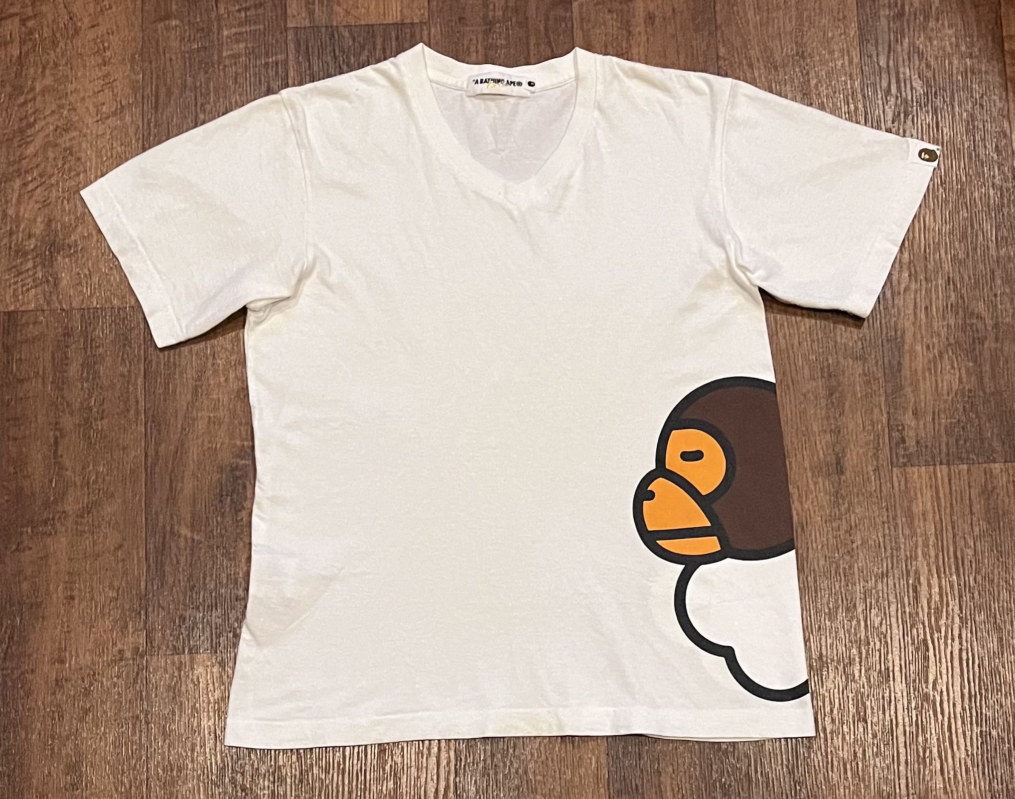 Bape Bape logo tee shirt Size US S / EU 44-46 / 1 - 1 Thumbnail