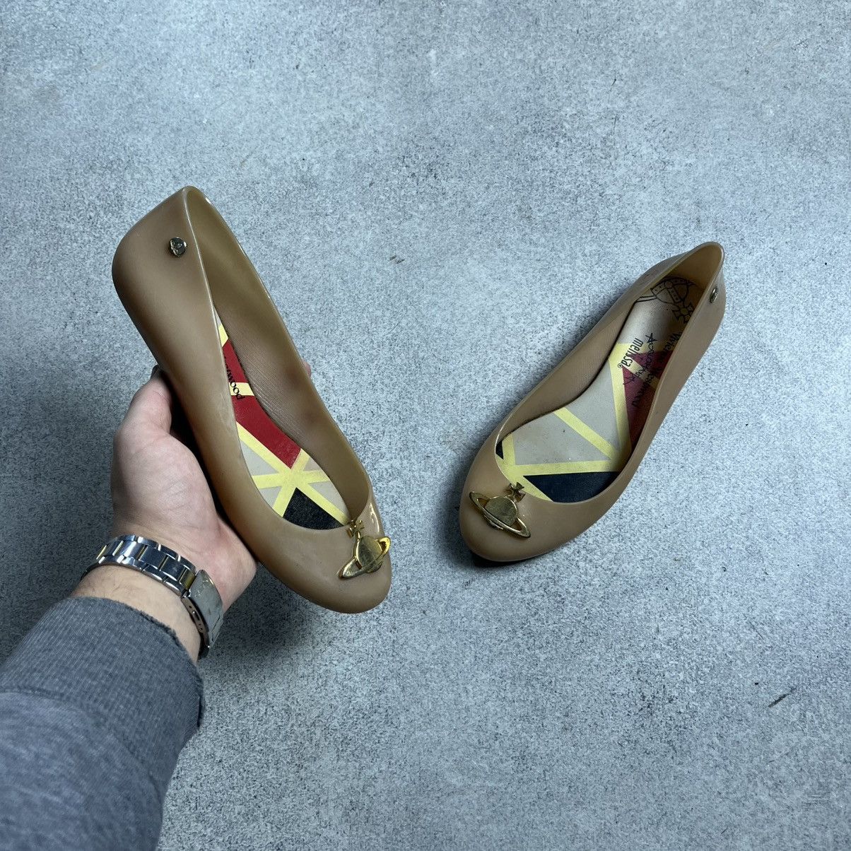 Vivienne Westwood Vivienne Westwood Melisa Anglomania Balet Orb Flats Size US 9 / IT 39 - 1 Thumbnail