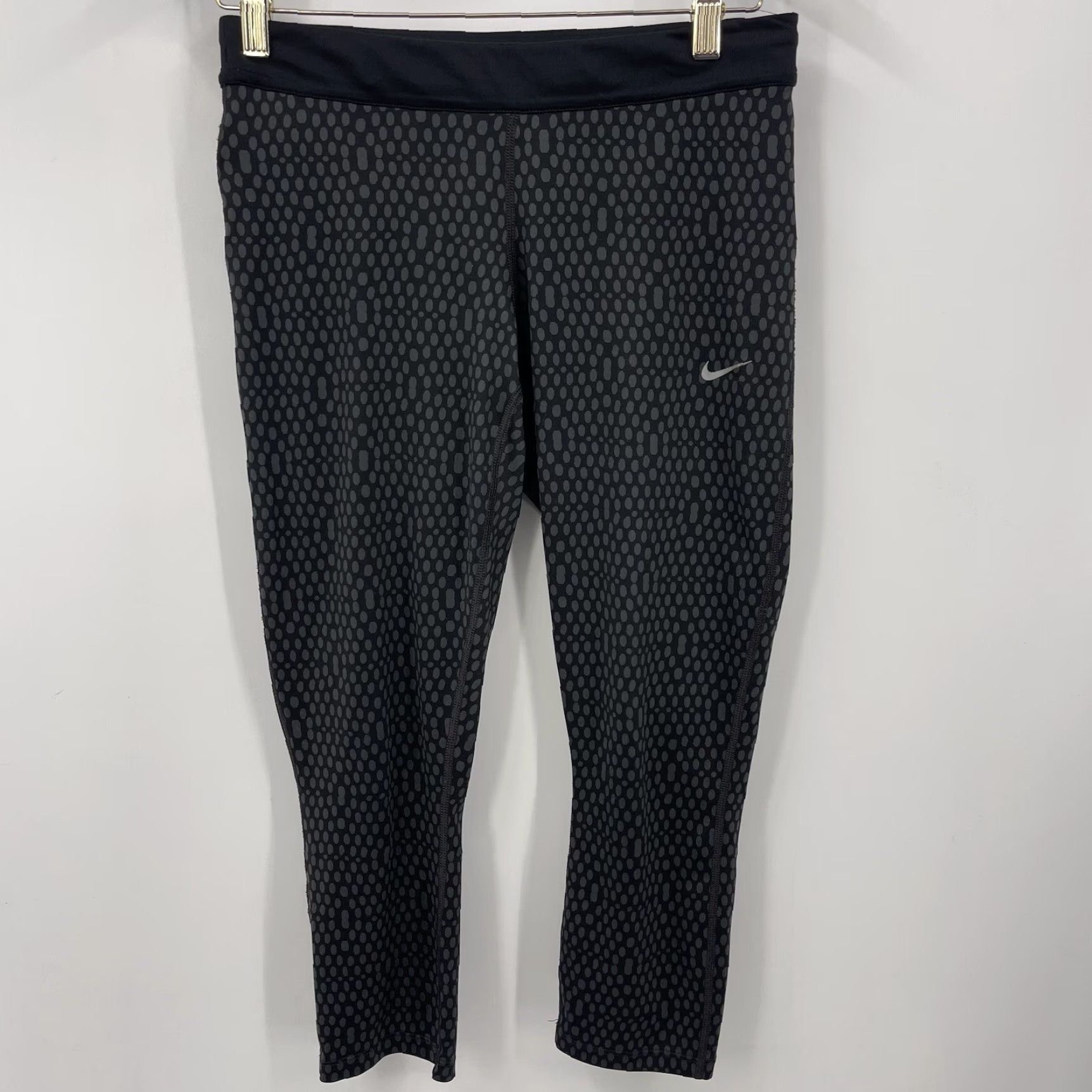 Nike Nike Dri Fit Logo Cropped Pants Womens Medium Workout Activewear Athleisure Size 32" / US 10 / IT 46 - 2 Thumbnail