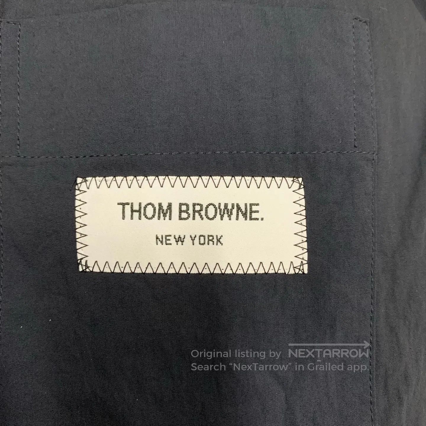 Thom Browne thom browne navy nylon shirt jacket. Size US M / EU 48-50 / 2 - 6 Thumbnail