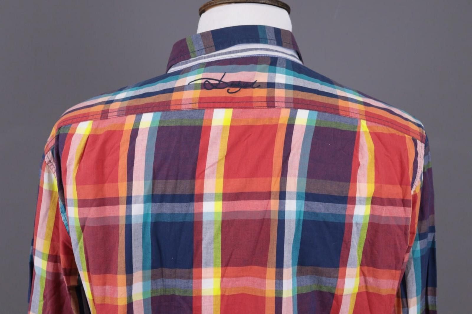 Desigual Desigual Multicolor Big Logo Check Shirt Sz XXL / 2XL Size US XXL / EU 58 / 5 - 8 Thumbnail