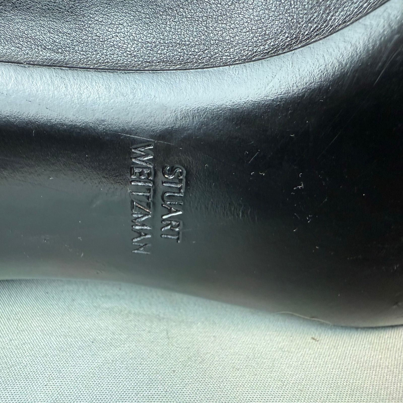 Stuart Weitzman Stuart Weitzman Black Leather Mid Calf Slouch Pointed Boots Size US 10 / IT 40 - 7 Thumbnail