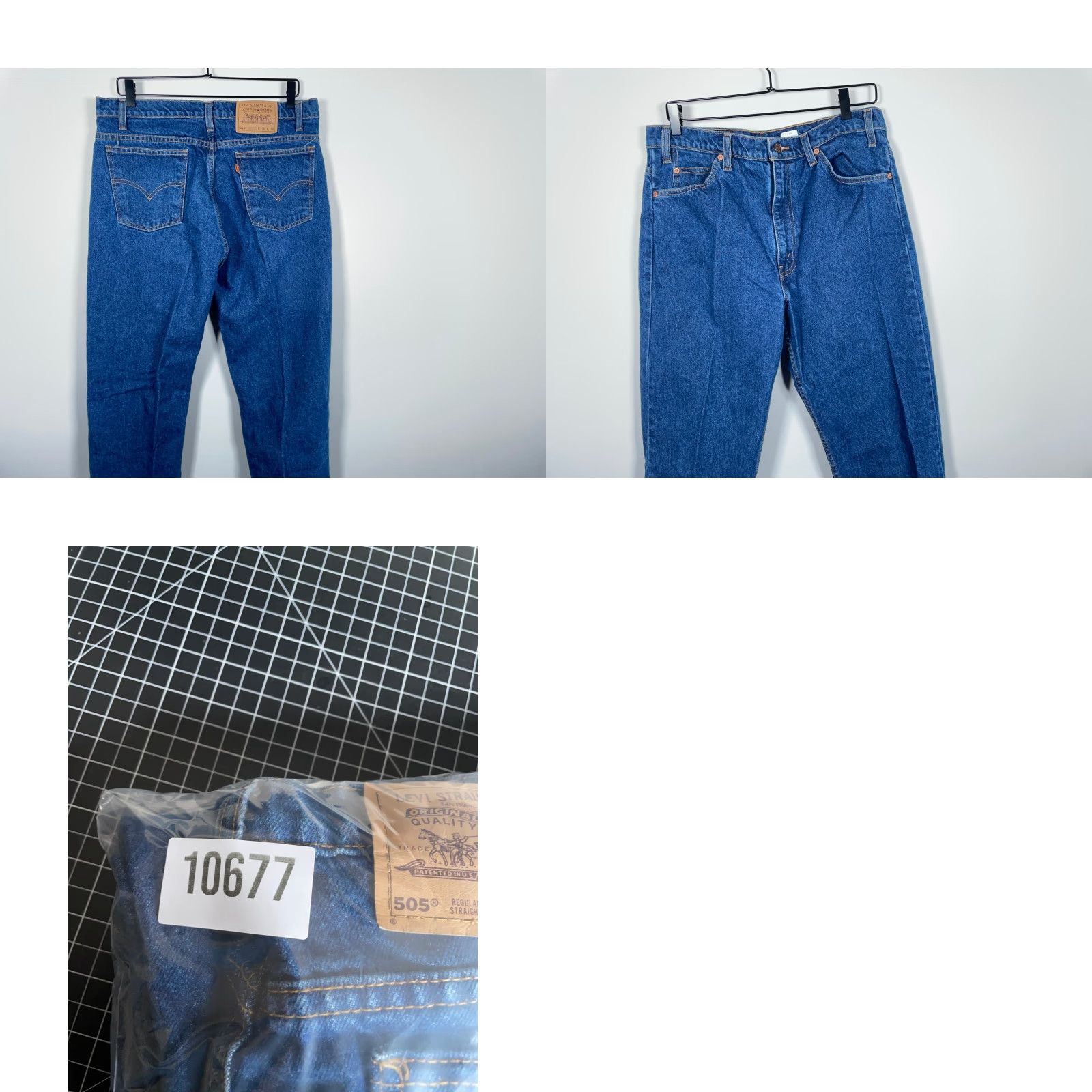 Levi's VINTAGE Levi's 505 Jeans Men 36 x 34 Blue Straight Size US 34 / EU 50 - 9 Thumbnail