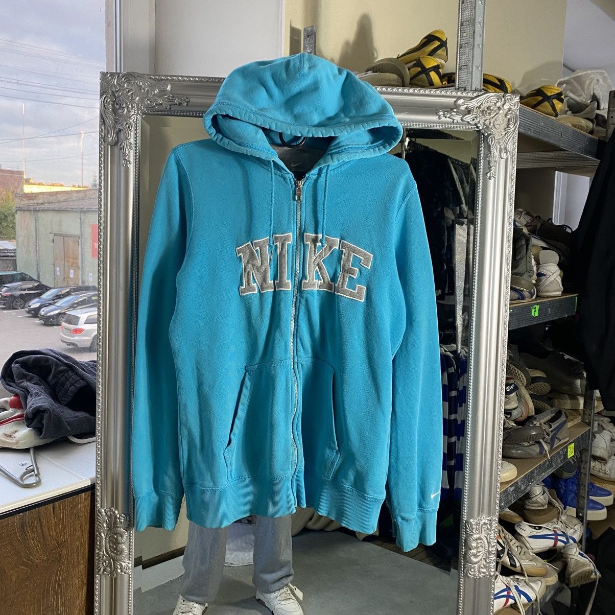 Nike Vintage Y2K Nike Zip Up Hoodie Size US L / EU 52-54 / 3 - 1 Thumbnail