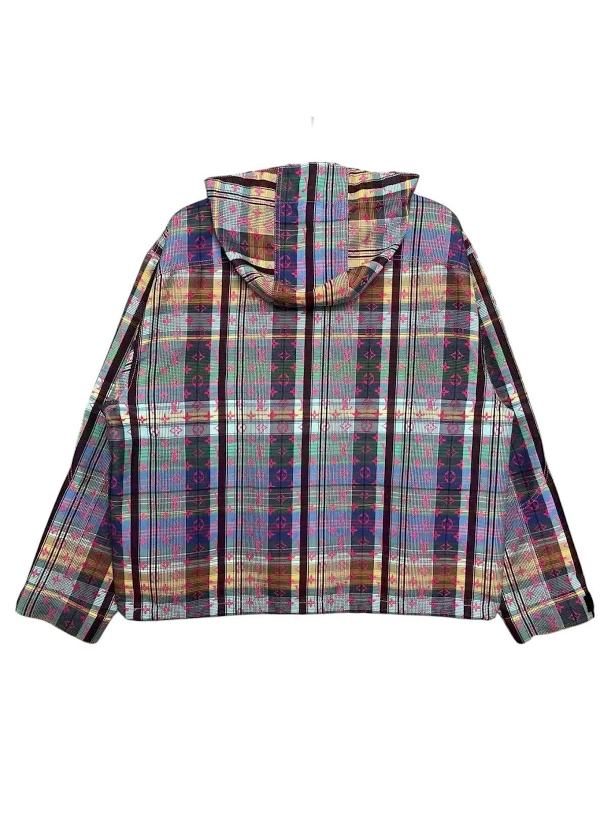 Louis Vuitton Louis Vuitton 50 Multicolor Plaid Monogram Hooded Jacket Size US M / EU 48-50 / 2 - 2 Thumbnail