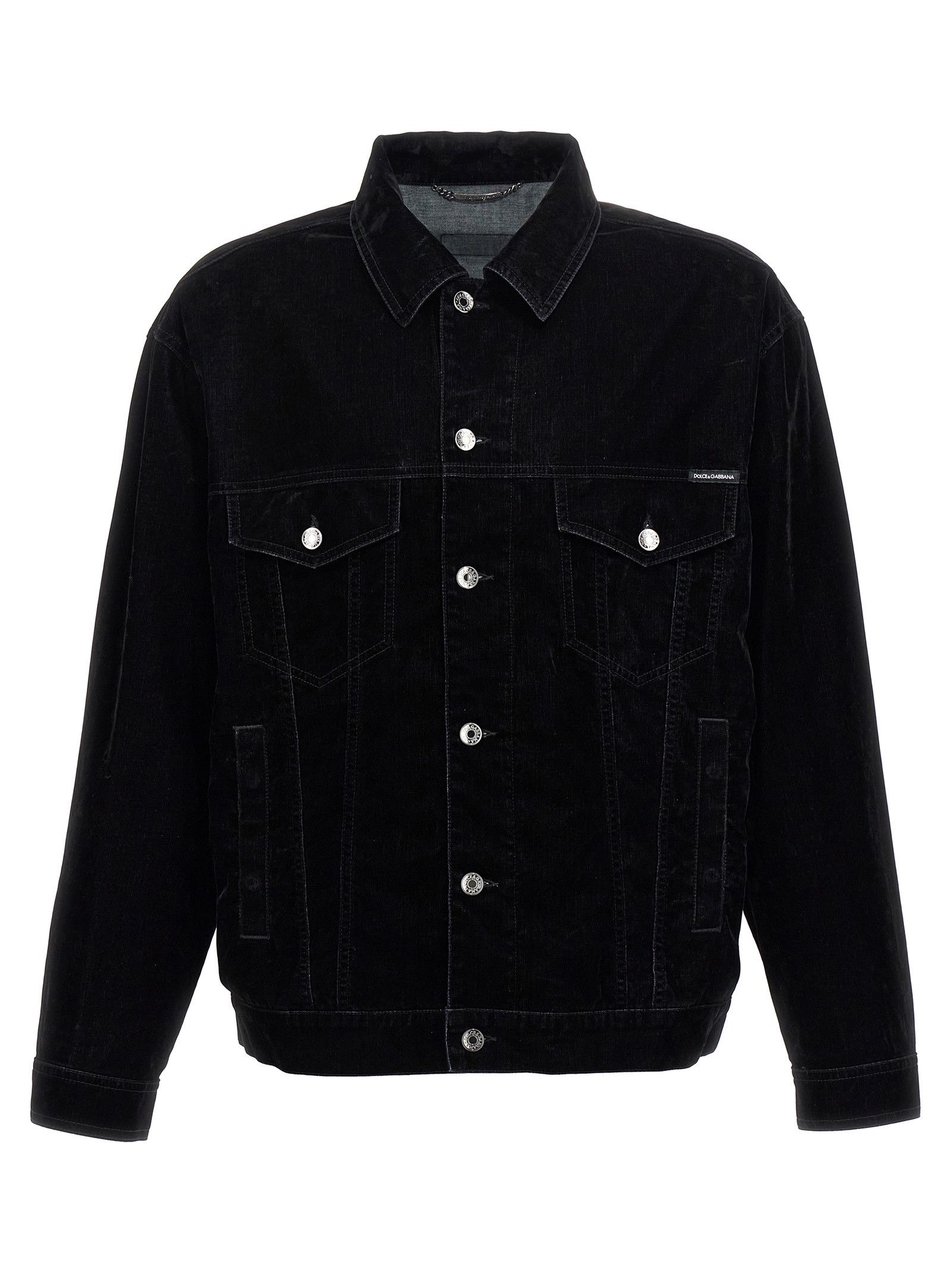 Dolce & Gabbana Velvet Shirt Jacket Size US L / EU 52-54 / 3 - 1 Thumbnail