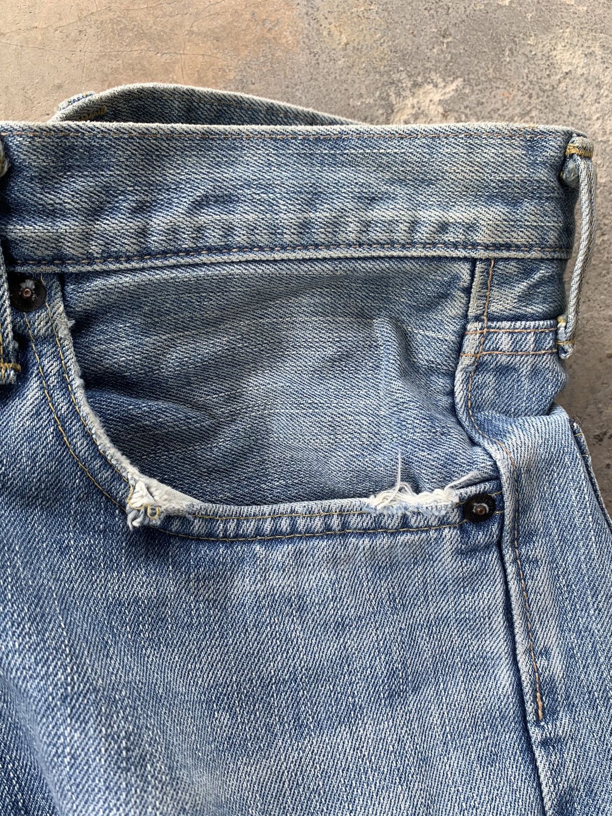 Edwin × Japanese Brand × Vintage Vintage Edwin 505zx Selvedge Distressed Denim Size US 33 - 20 Thumbnail