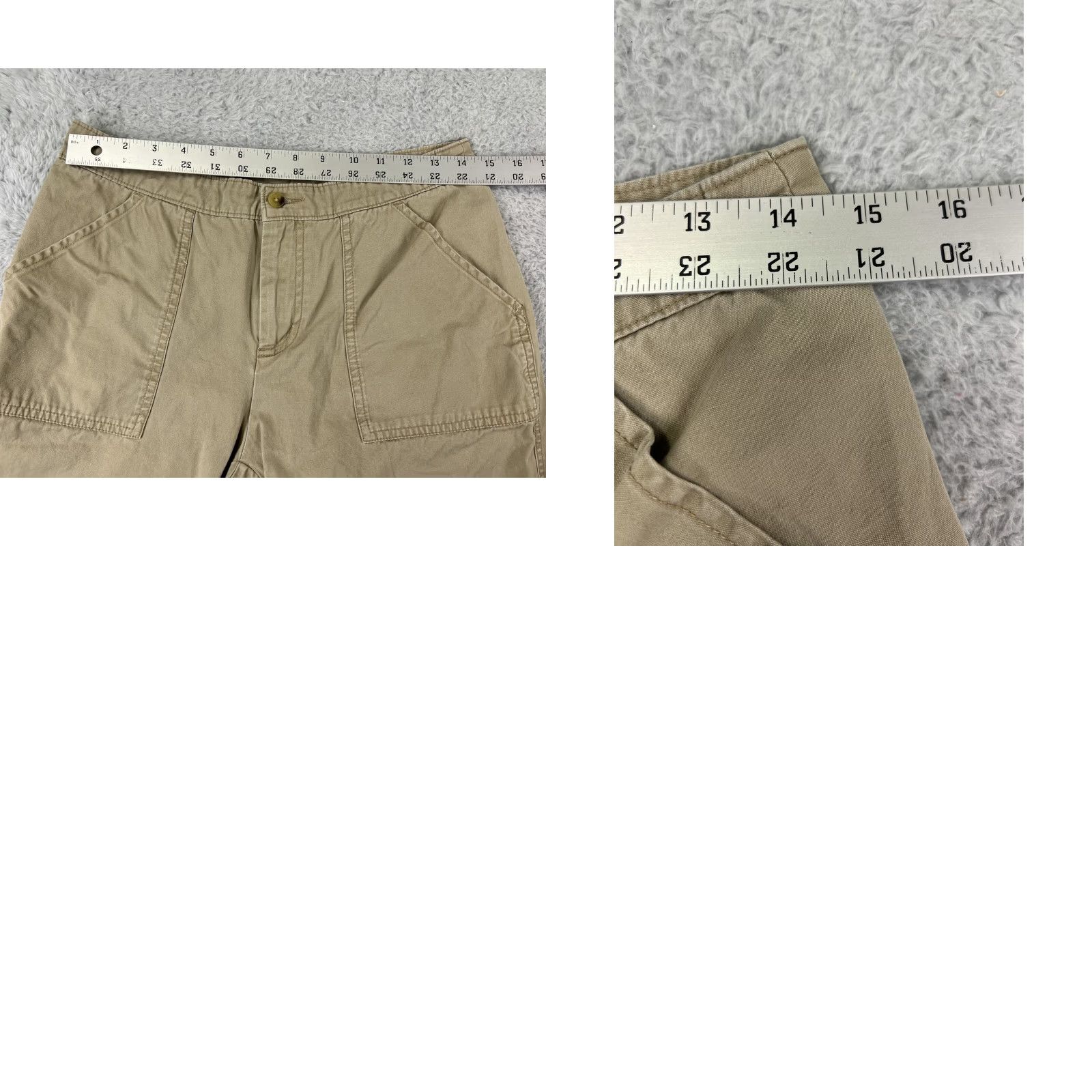 Eddie Bauer Woolrich Pants Womens Capri Beig e Khaki 5P Cotton 100% Eddie Bauer Capris Pant s Casual Fall Spring Summer Mens? Size 27" / US 4 / IT 40 - 9 Thumbnail
