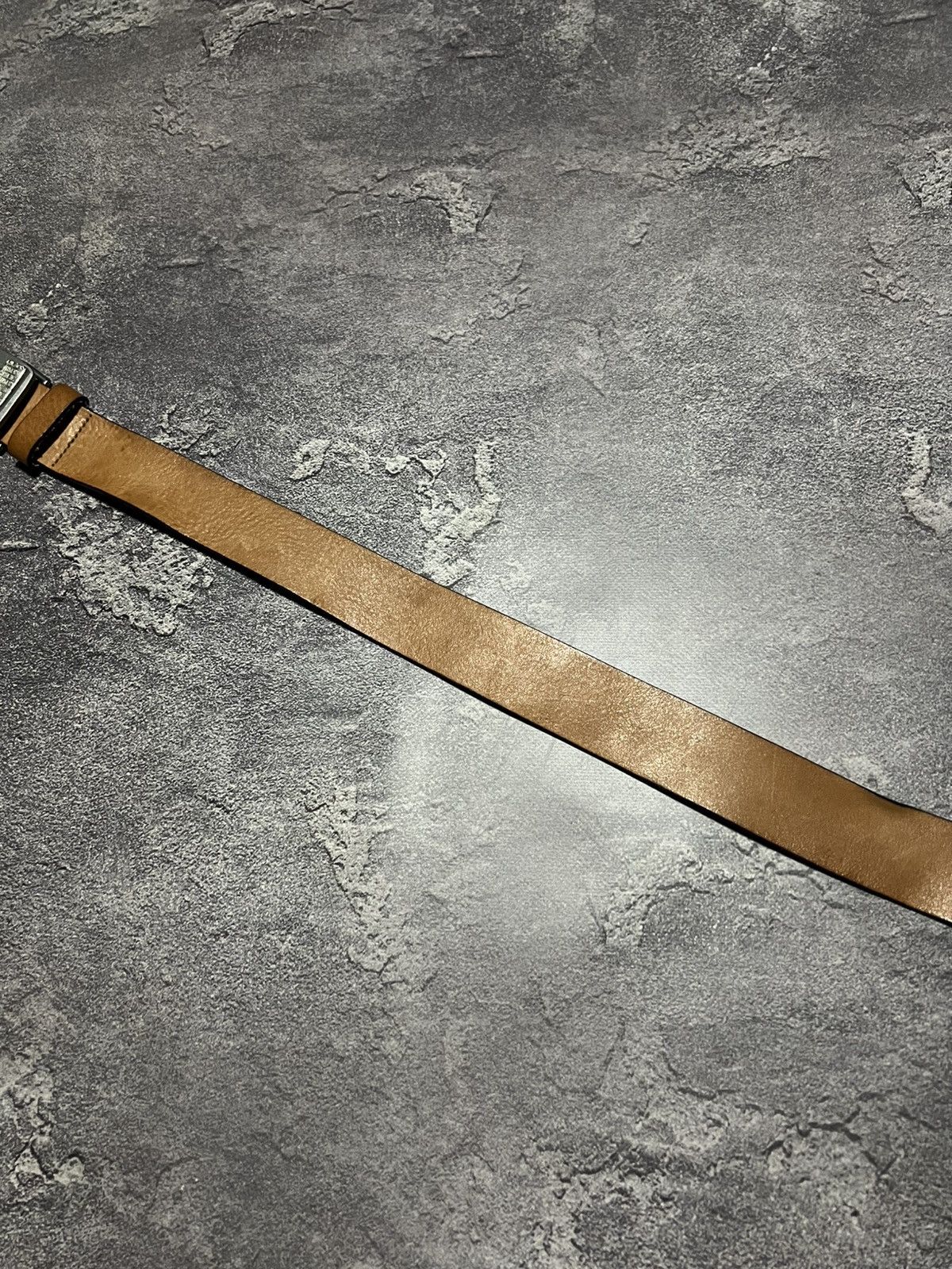 Armani Vintage 90s Armani Jeans Leather Belt Streetwear Size 34 - 3 Thumbnail