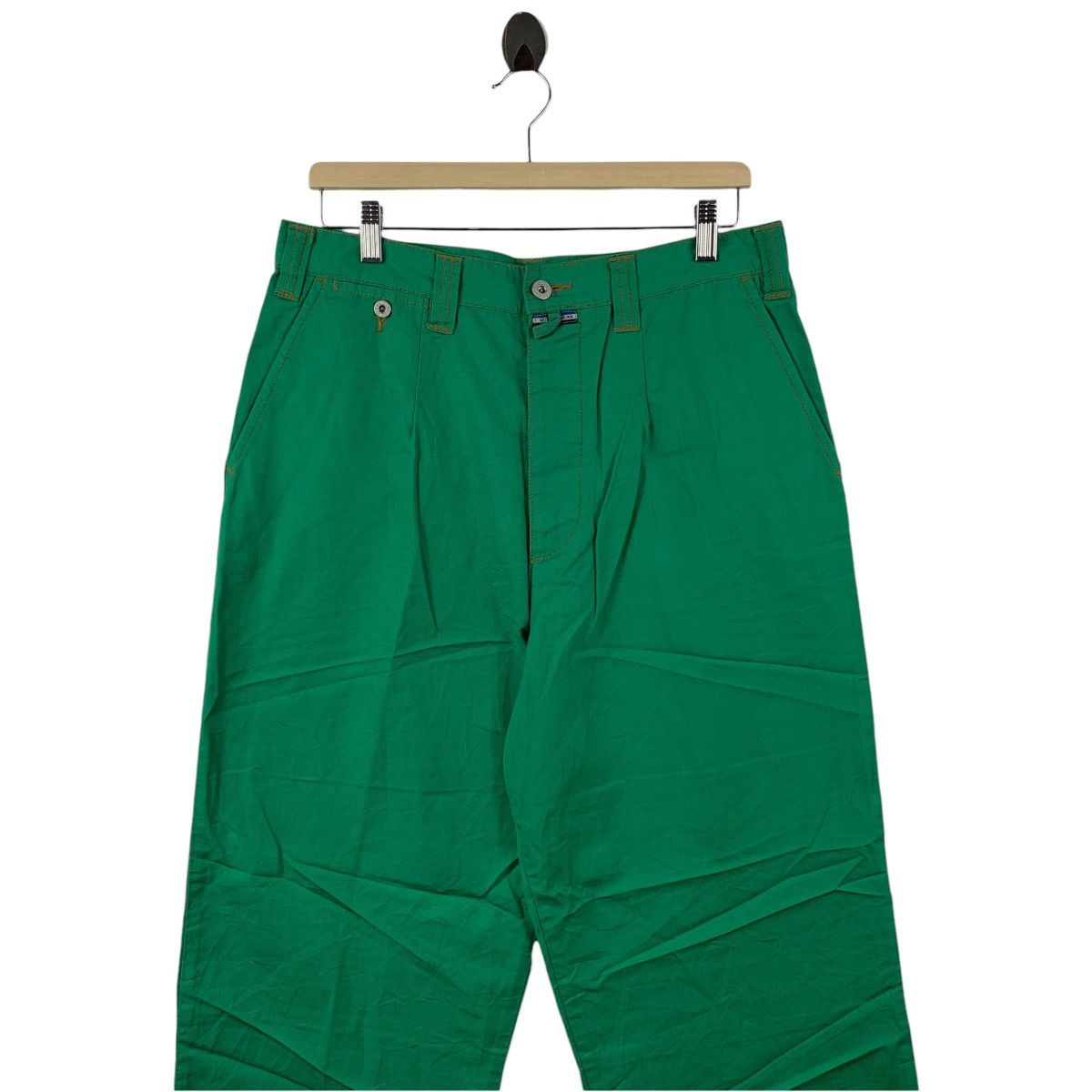 Japanese Brand × Nigel Cabourn NIGEL CABOURN Green baggy colour jeans Size US 33 - 2 Thumbnail