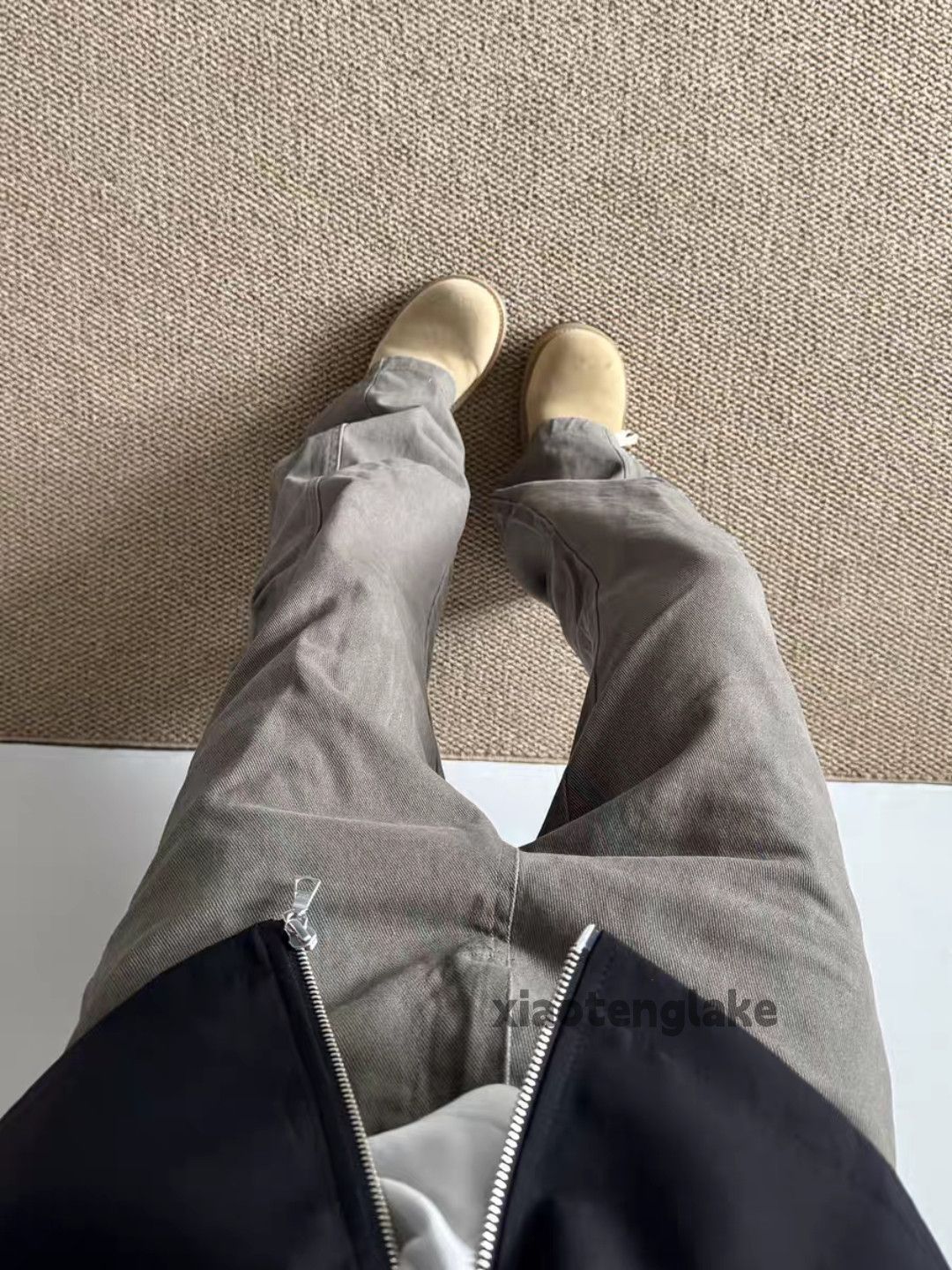 Designer × Japanese Brand × Vintage washed faded cleanfit yuppie work patchwork flared pants Size US 32 / EU 48 - 2 Thumbnail