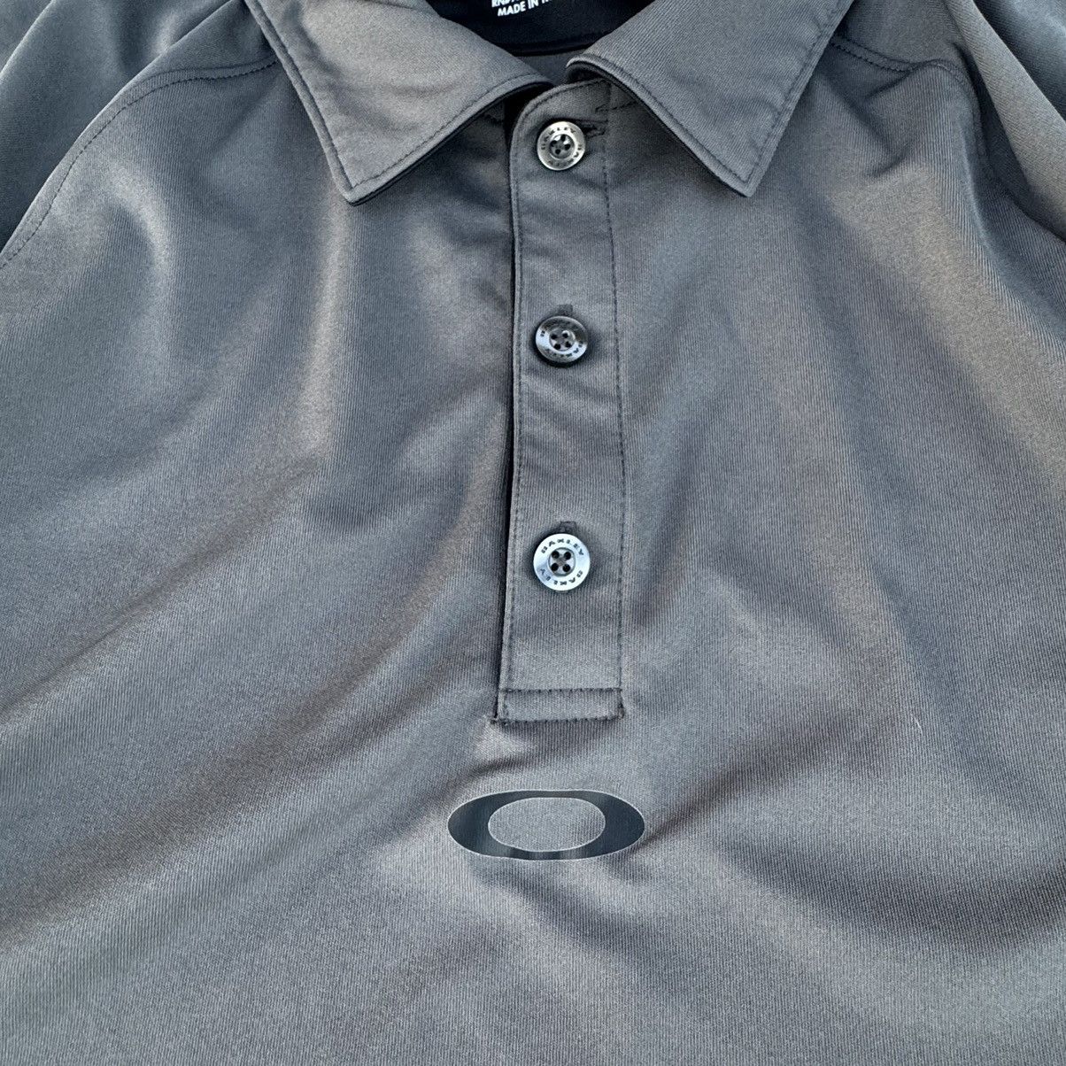 JNCO × Nike × Oakley Vintage Y2K Grey Oakley Center Graphic Polo Medium Size US M / EU 48-50 / 2 - 3 Thumbnail