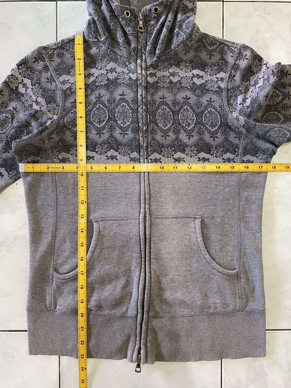 Japanese Brand Uniqlo Luxury Hood Zip Hoodie Grey Tribal Pattern Y2K Jacket Size M / US 6-8 / IT 42-44 - 19 Thumbnail