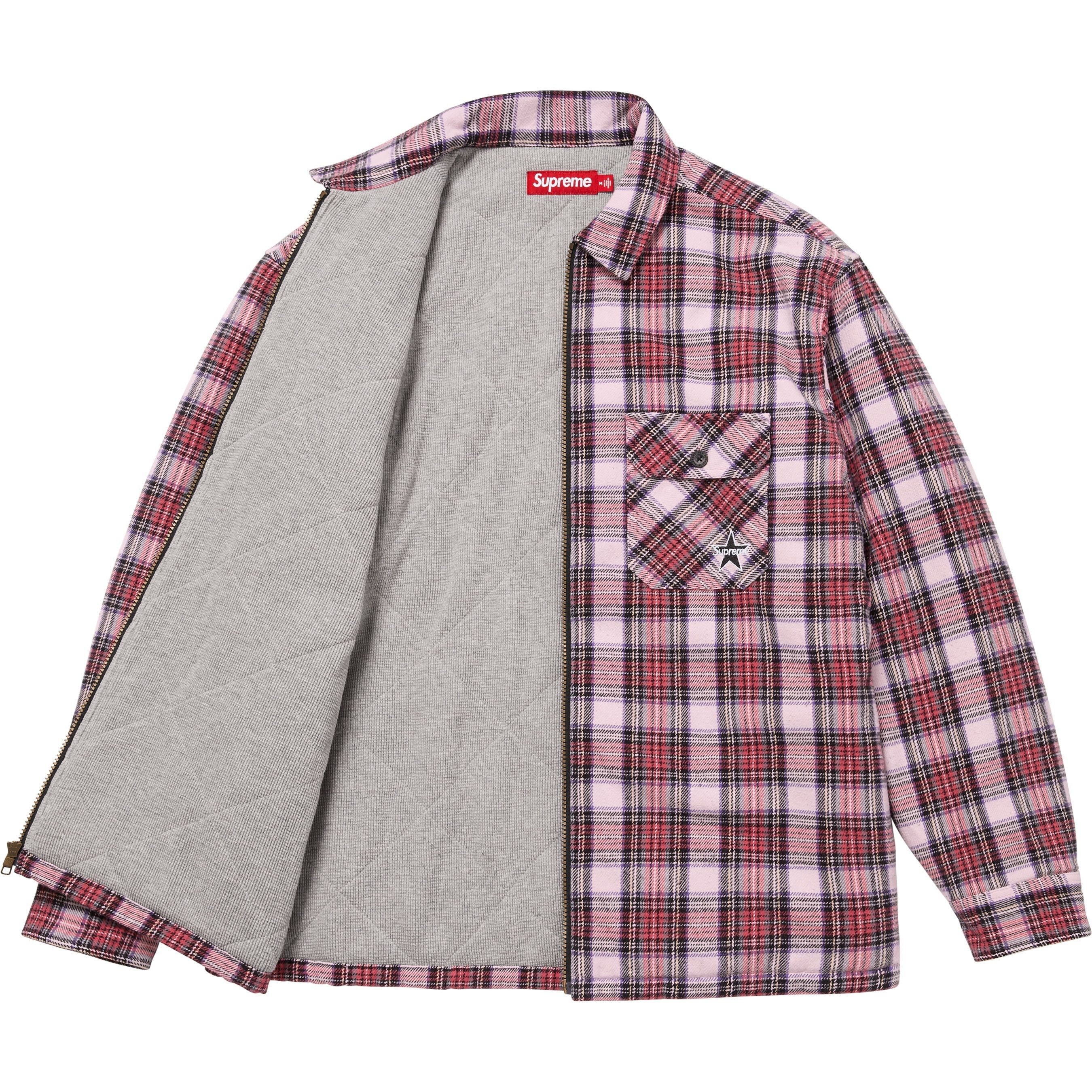 Supreme Supreme Thermal Lined Zip Up Flannel Shirt Size US M / EU 48-50 / 2 - 2 Thumbnail