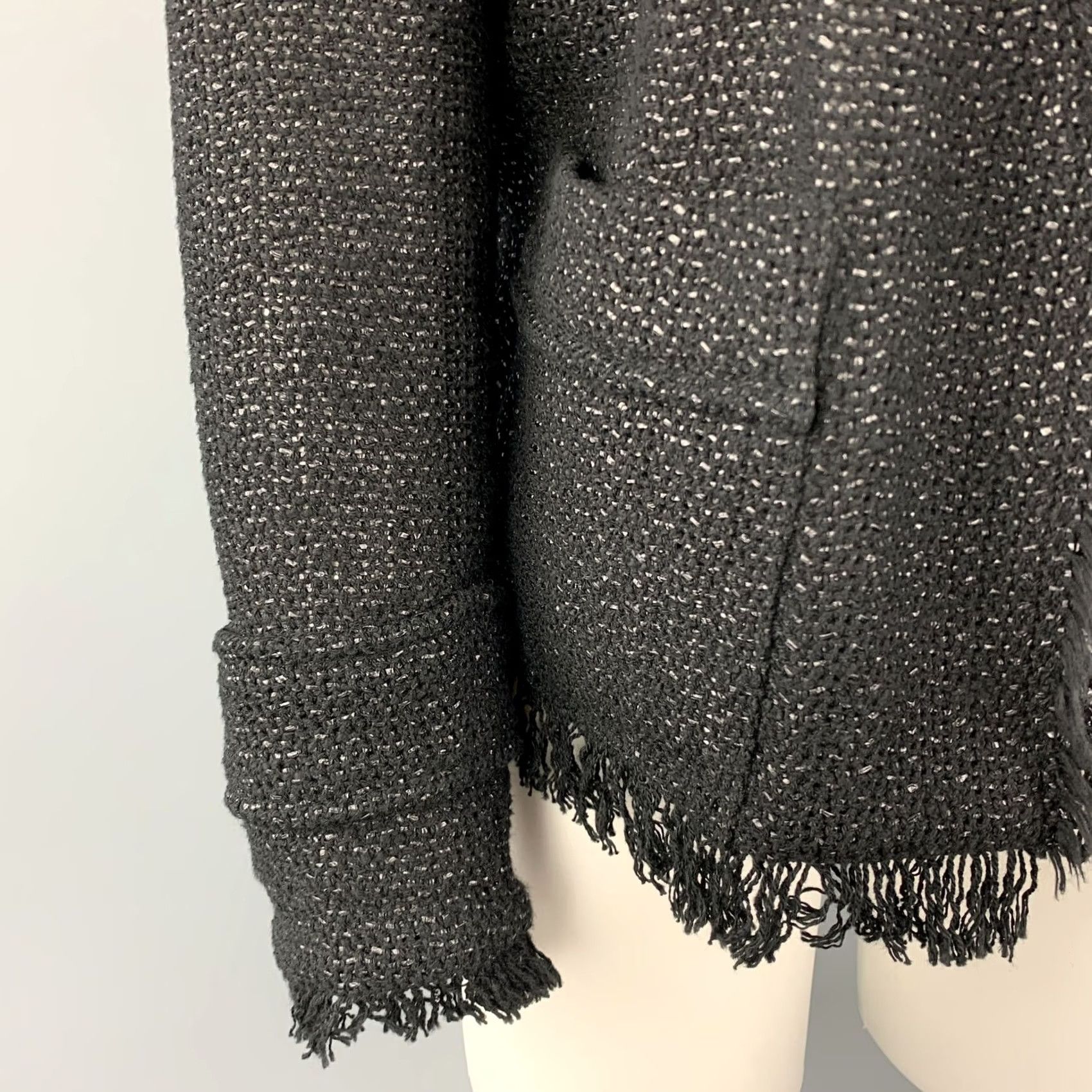 Isabel Marant ISABEL MARANT Black Tweed Fringe Blazer Jacket Size 4 Women Size S / US 4 / IT 40 - 3 Thumbnail