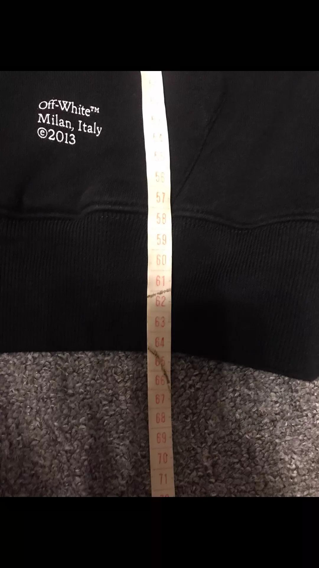 Off-White Off White New Classic Cotton Hoodie M Back Painting Size US M / EU 48-50 / 2 - 8 Thumbnail