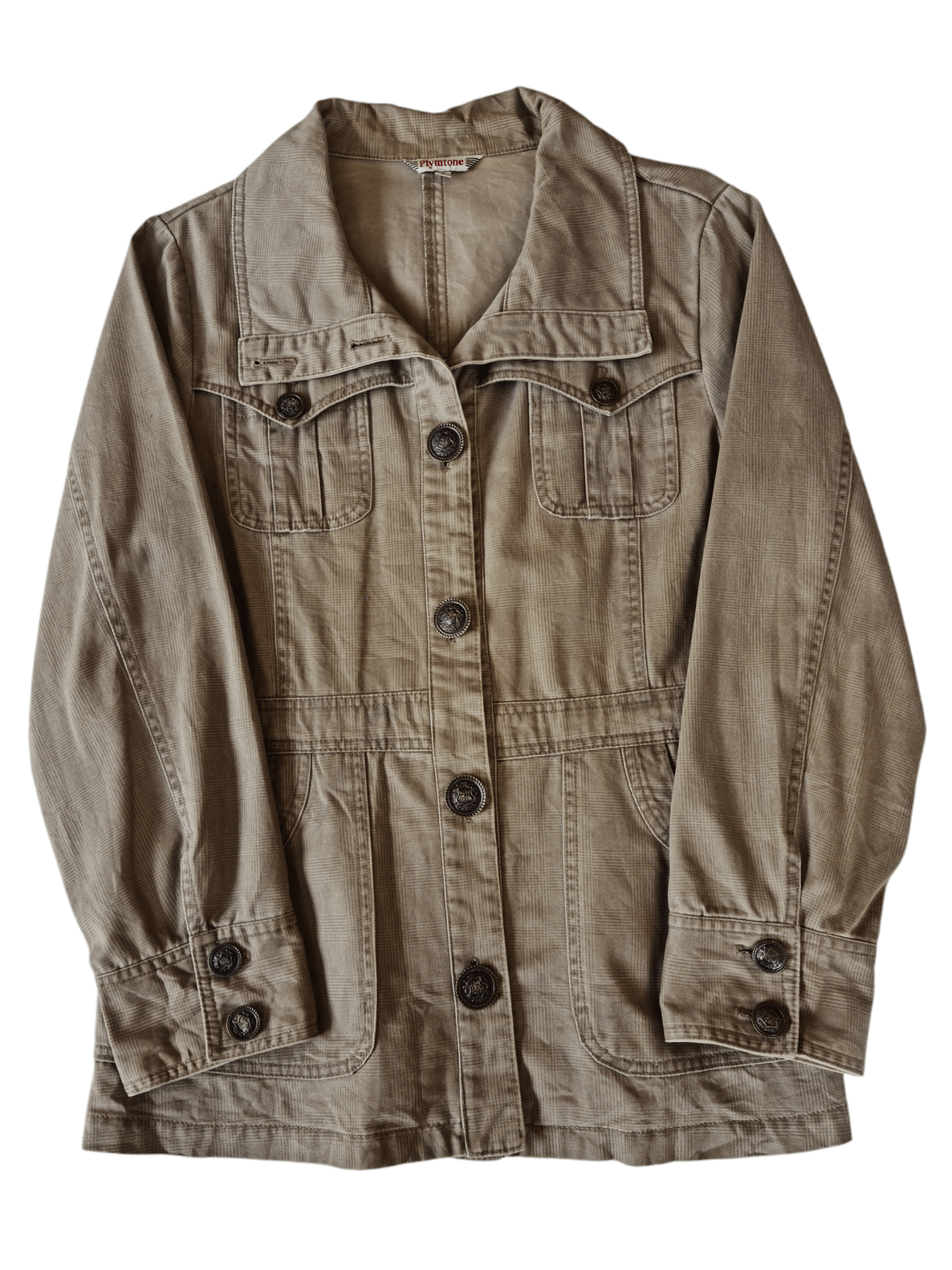 Japanese Brand × Vintage Vtg Plymtone Chore Jacket Button Pocket Size US M / EU 48-50 / 2 - 1 Thumbnail