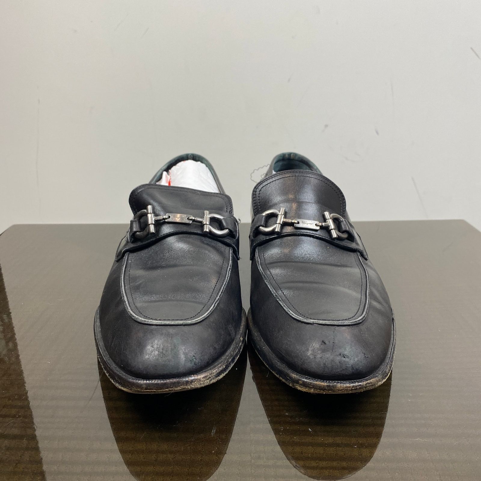 Salvatore Ferragamo Salvatore Ferragamo Gancini Horsebit Leather Loafers 9.5EE Size US 9.5 / EU 42-43 - 2 Thumbnail