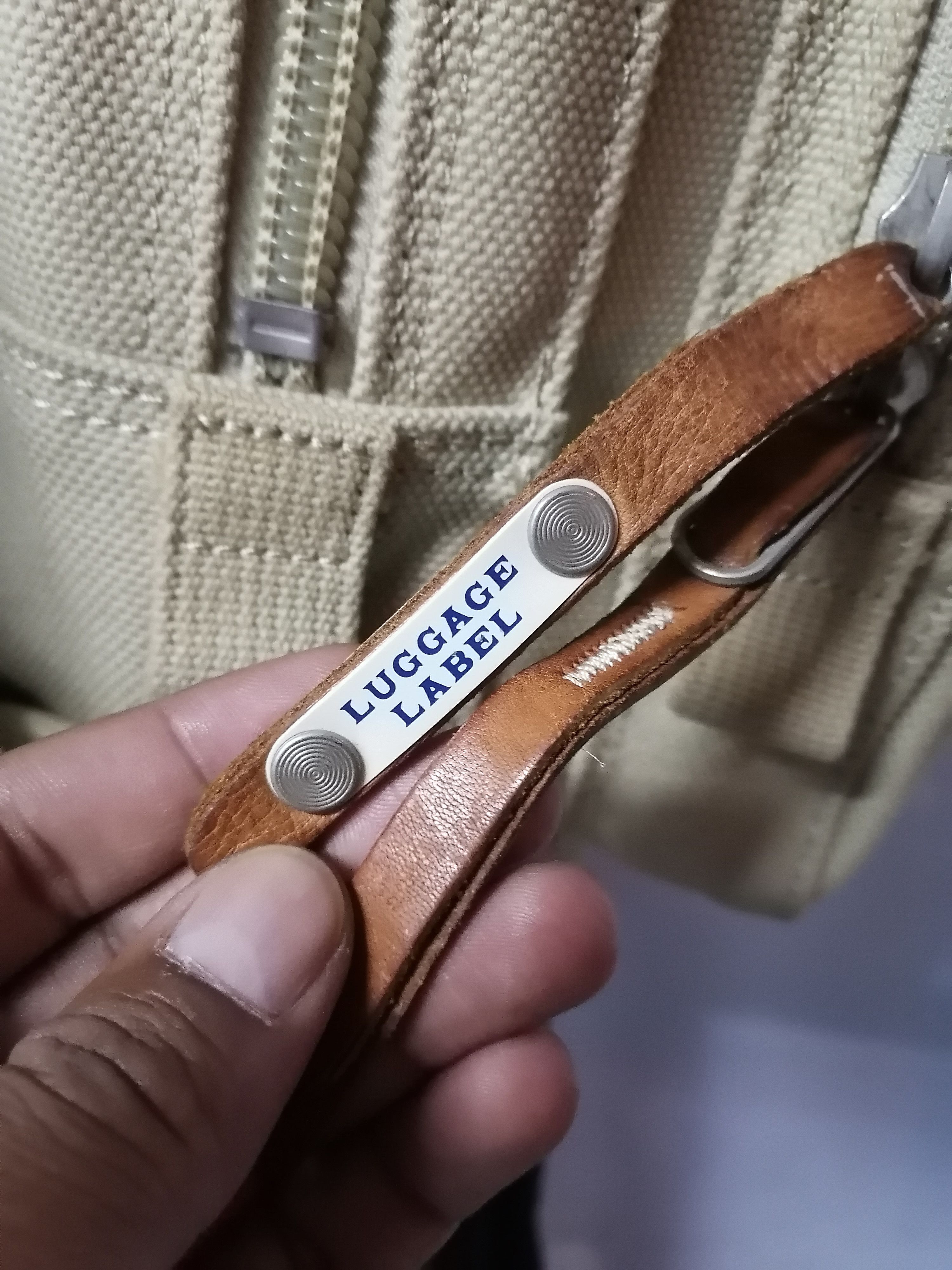 Japanese Brand × Porter Luggage Label Japan Yoshida & Co Heavy Cotton Bagpack Size ONE SIZE - 6 Thumbnail